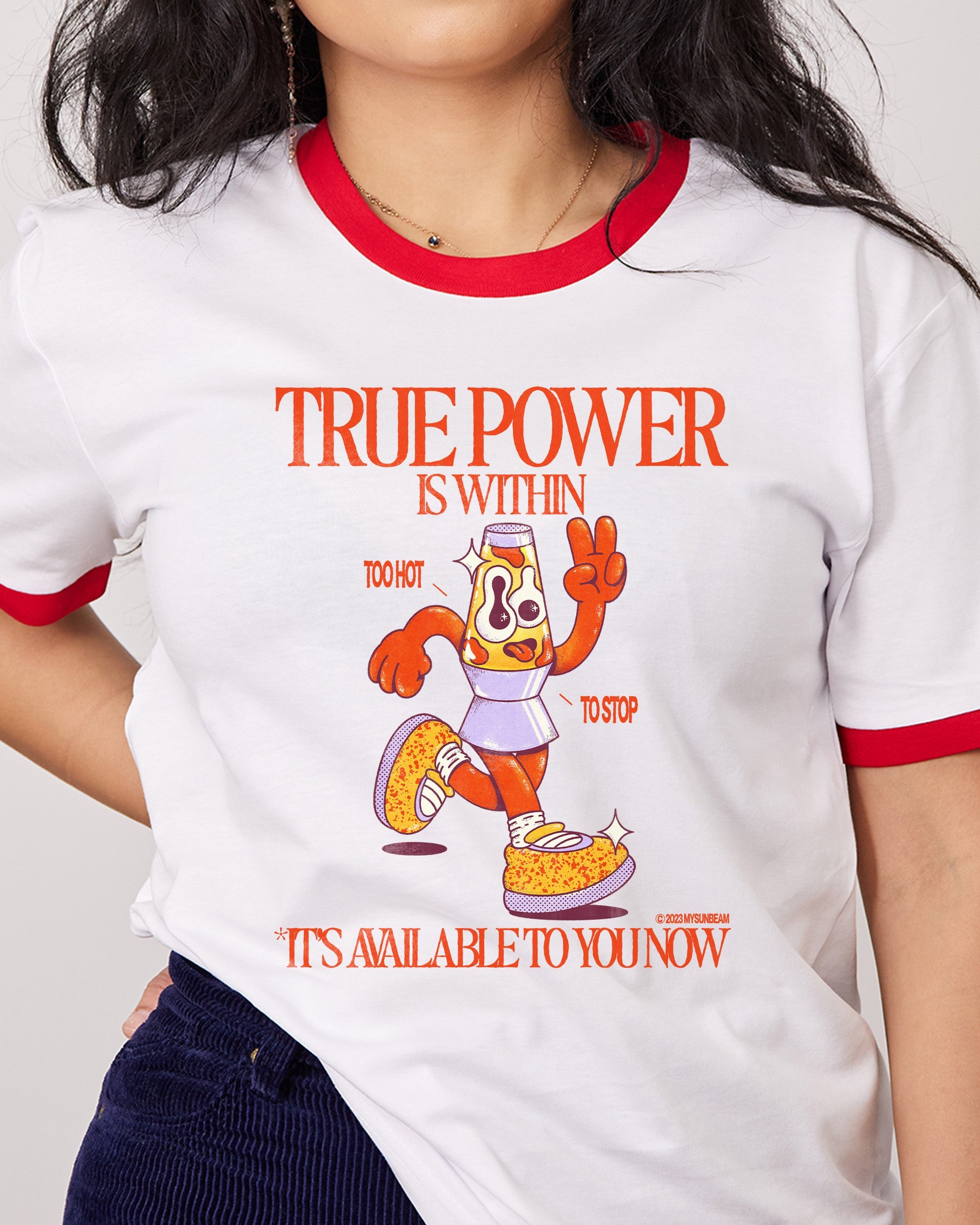 True Power T-Shirt Australia Online Red Ringer