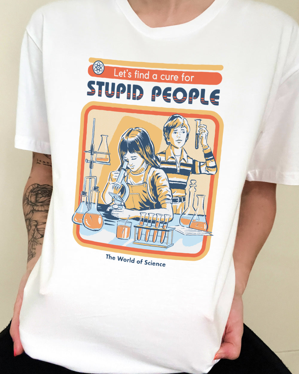 Let's Find a Cure for Stupid People T-Shirt Australia Online