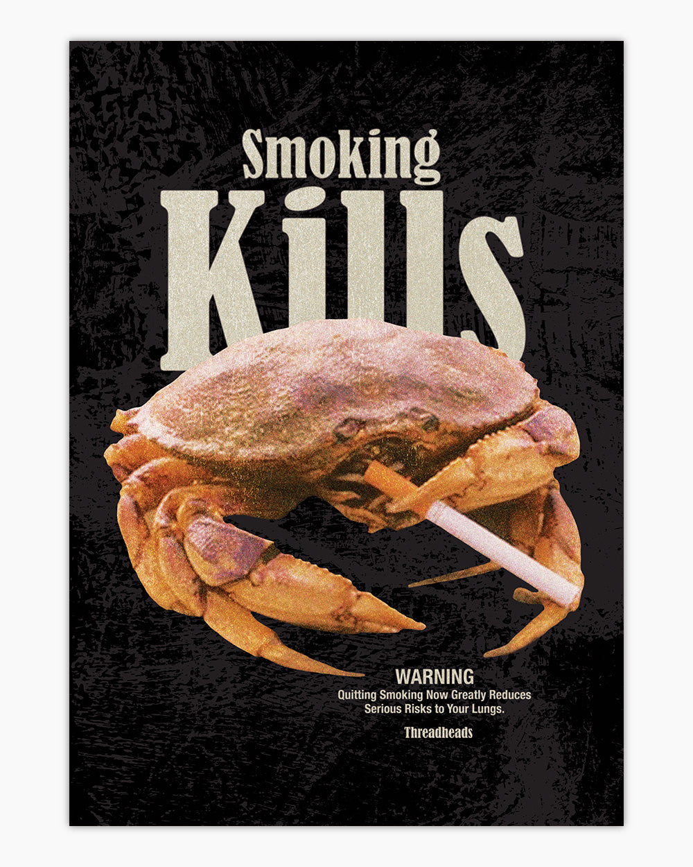 Smoking Kills Art Print #colour_Black
