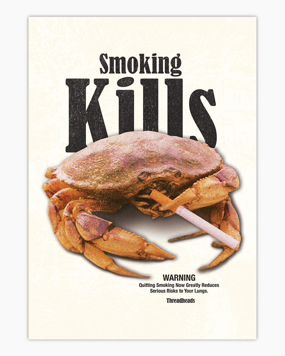 Smoking Kills Art Print #colour_Natural