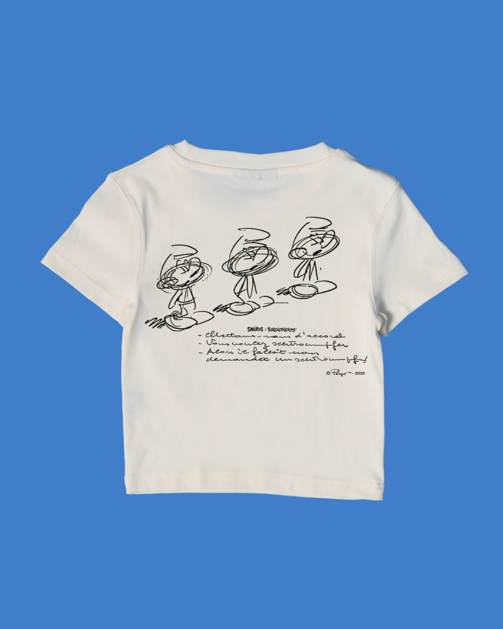 Should of Asked for a Smurf Baby Tee Offical Smurfs x Threadheads Online