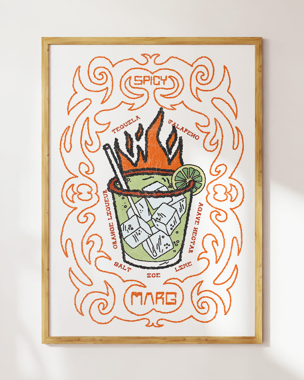 Spicy Marg Art Print