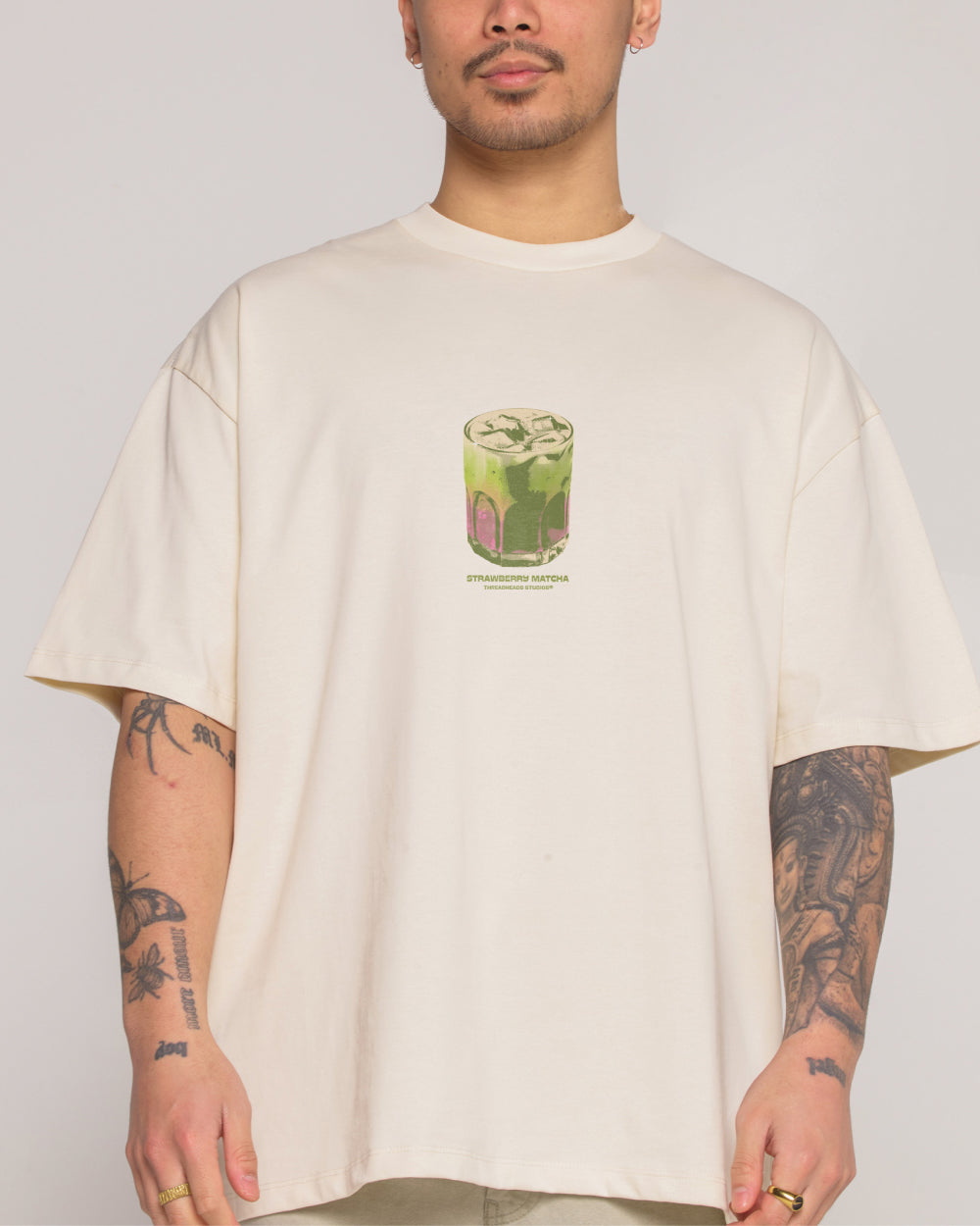 Strawberry Matcha Oversized Tee