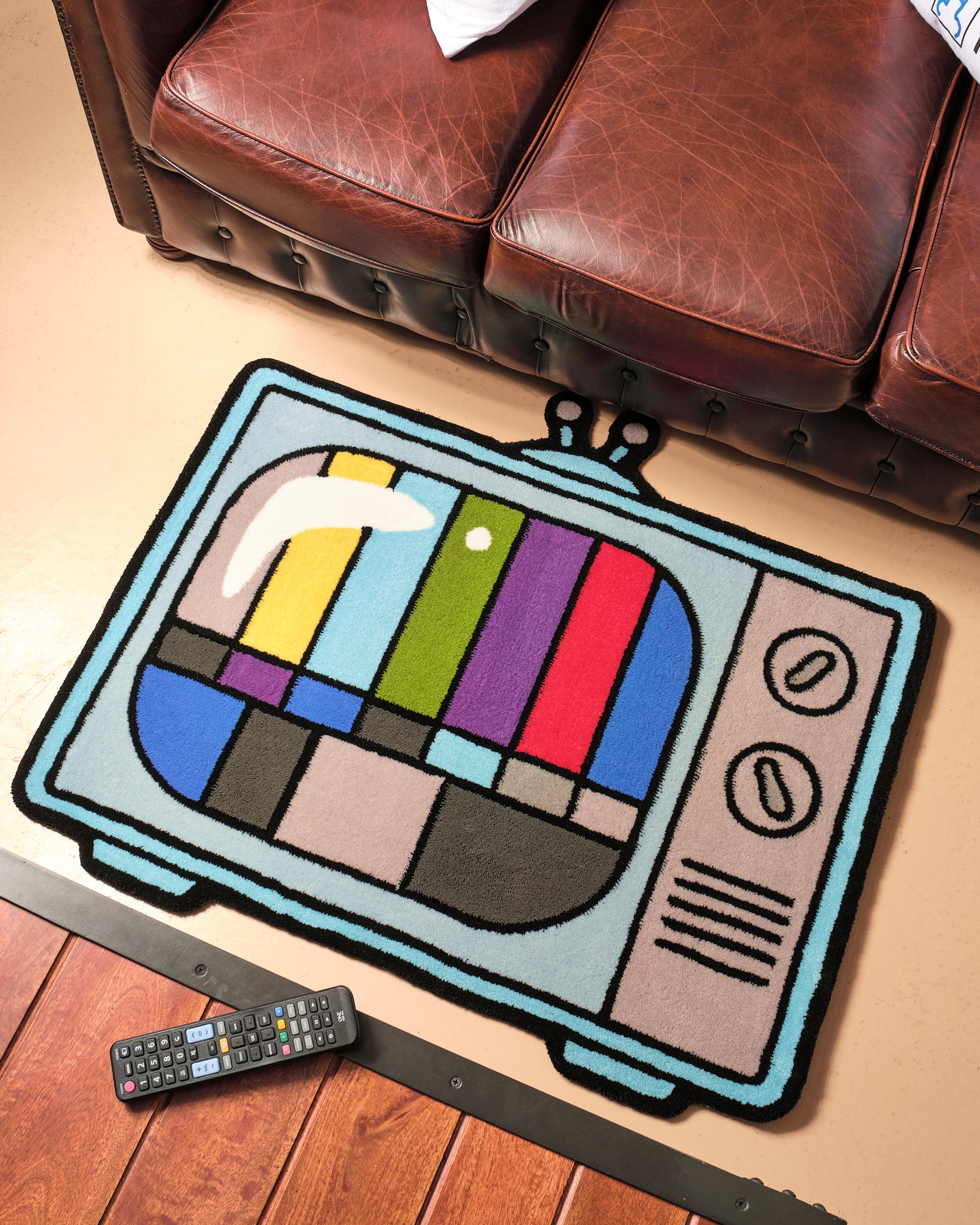 Test Pattern TV Rug | Threadheads Exclusive Australia