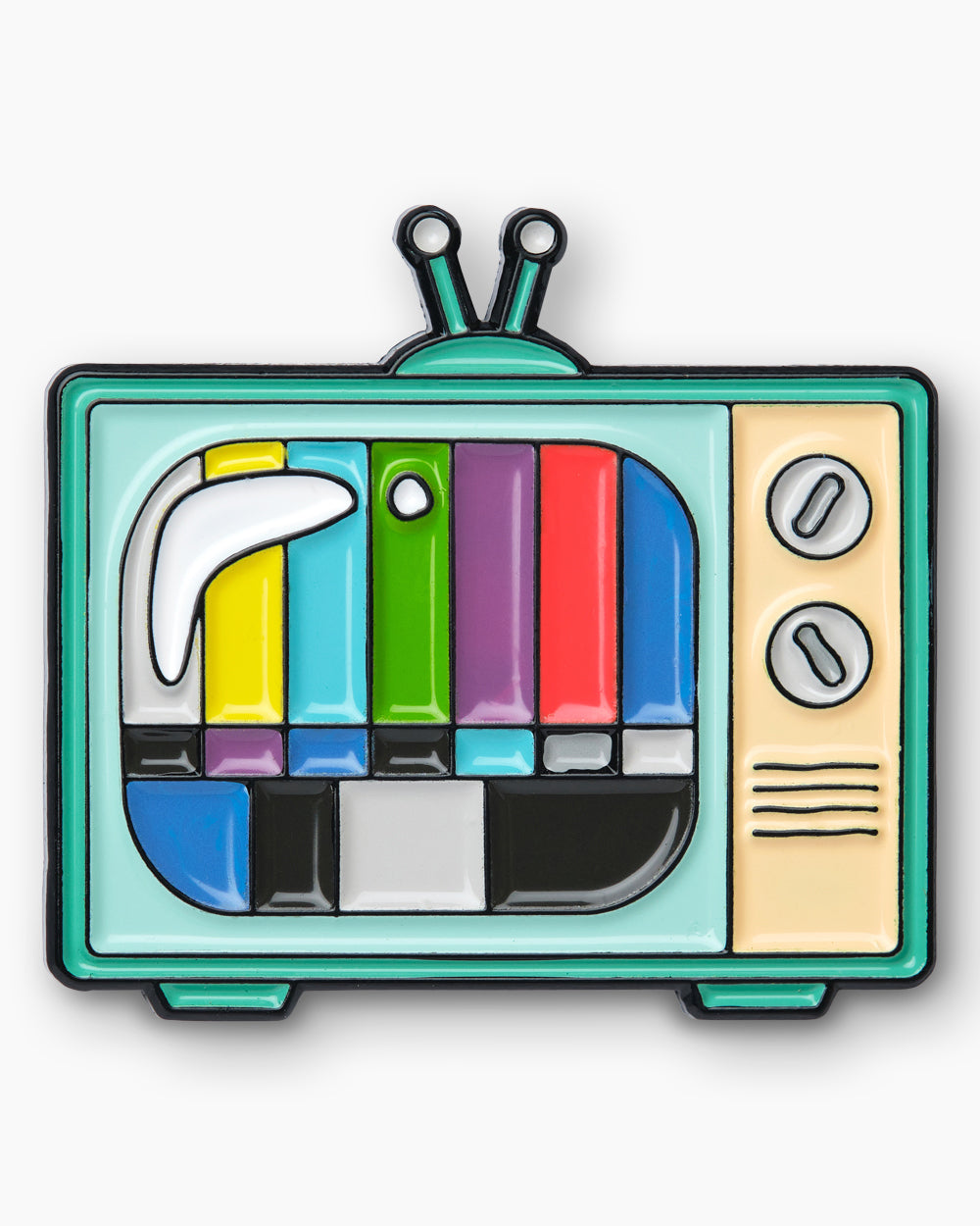 Test Pattern TV Enamel Pin | Threadheads Exclusive