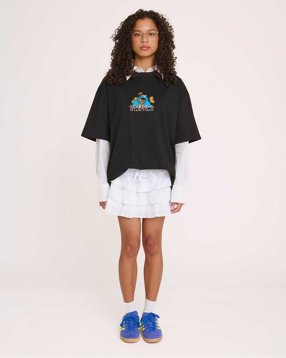 Cookie Monster Tokyo Oversized Embroidered Tee