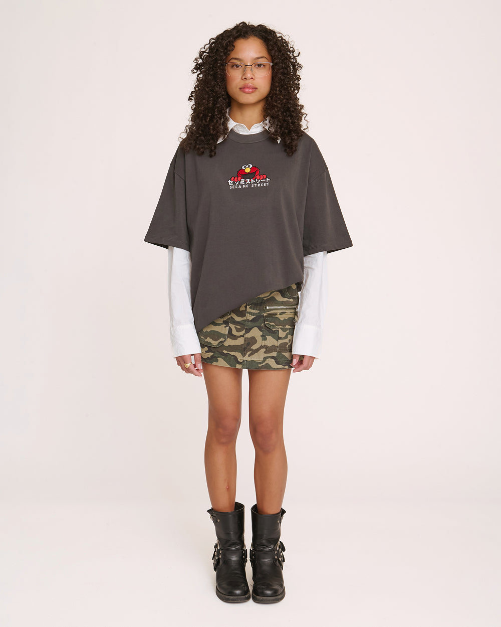 Elmo Tokyo Oversized Embroidered Tee