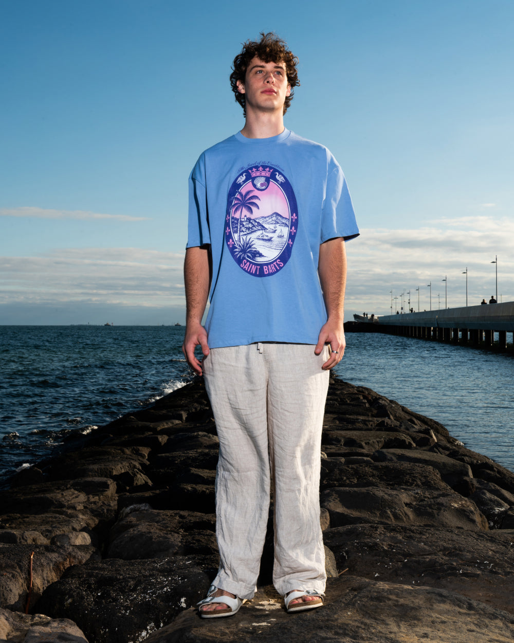 Saint Barts Scene Oversized Tee