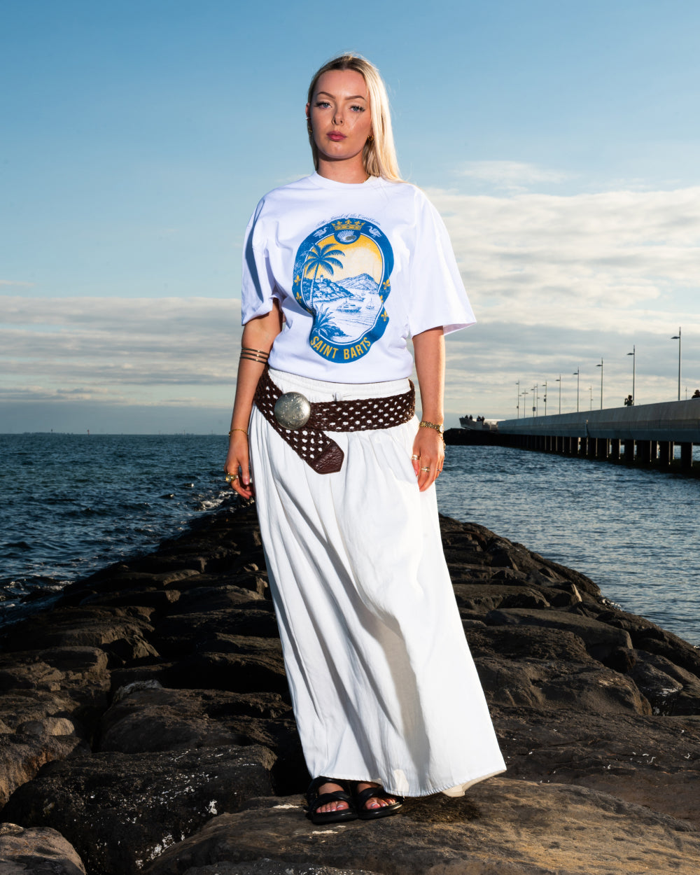 Saint Barts Scene Oversized Tee