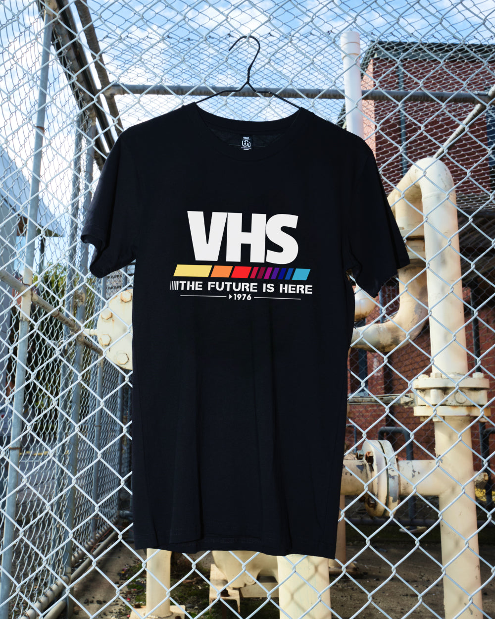 VHS - The Future is Now T-Shirt Australia Online #colour_black