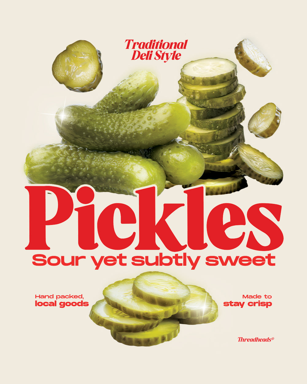Sour Yet Sweet Pickles Art Print