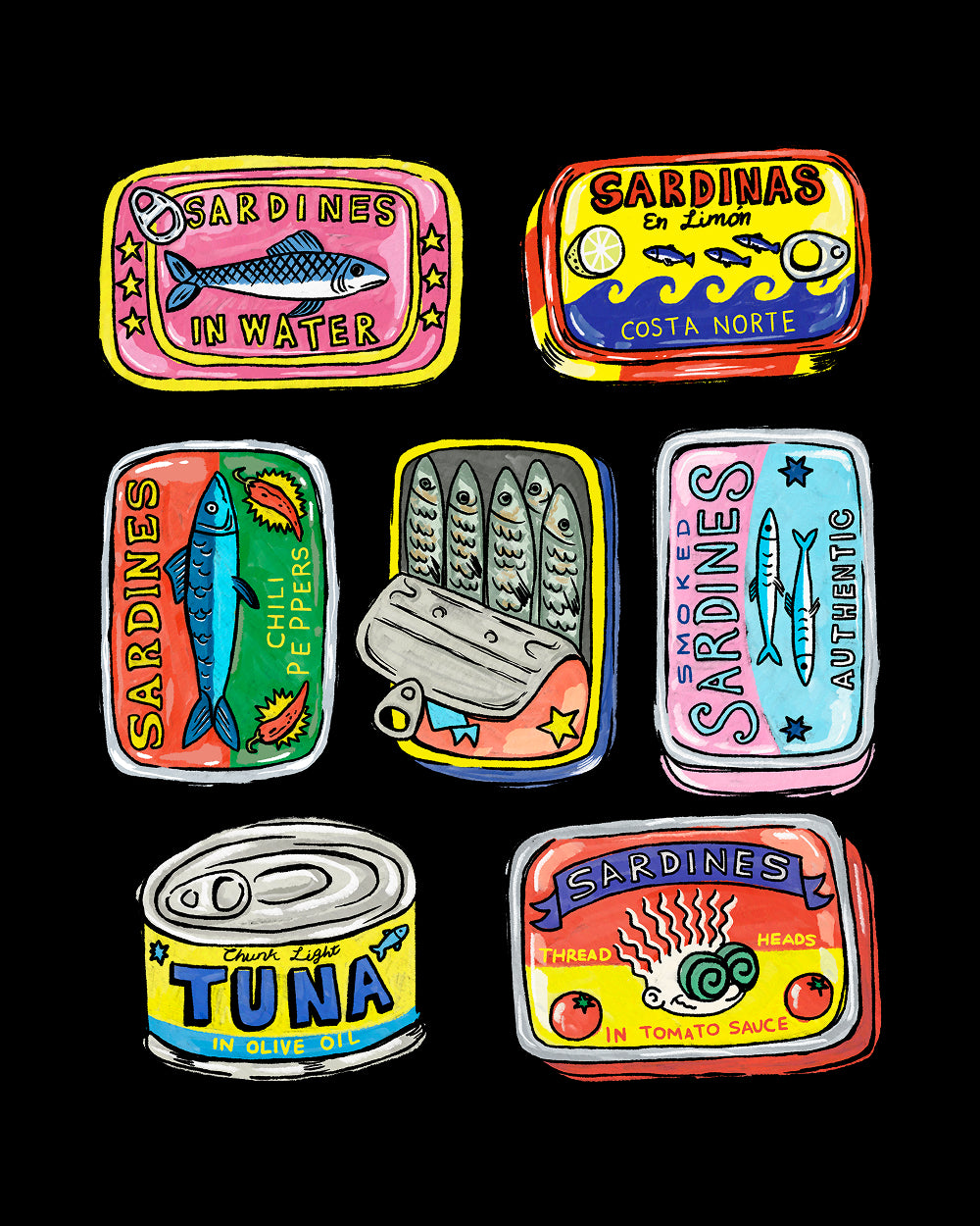Canned Goods Art Print