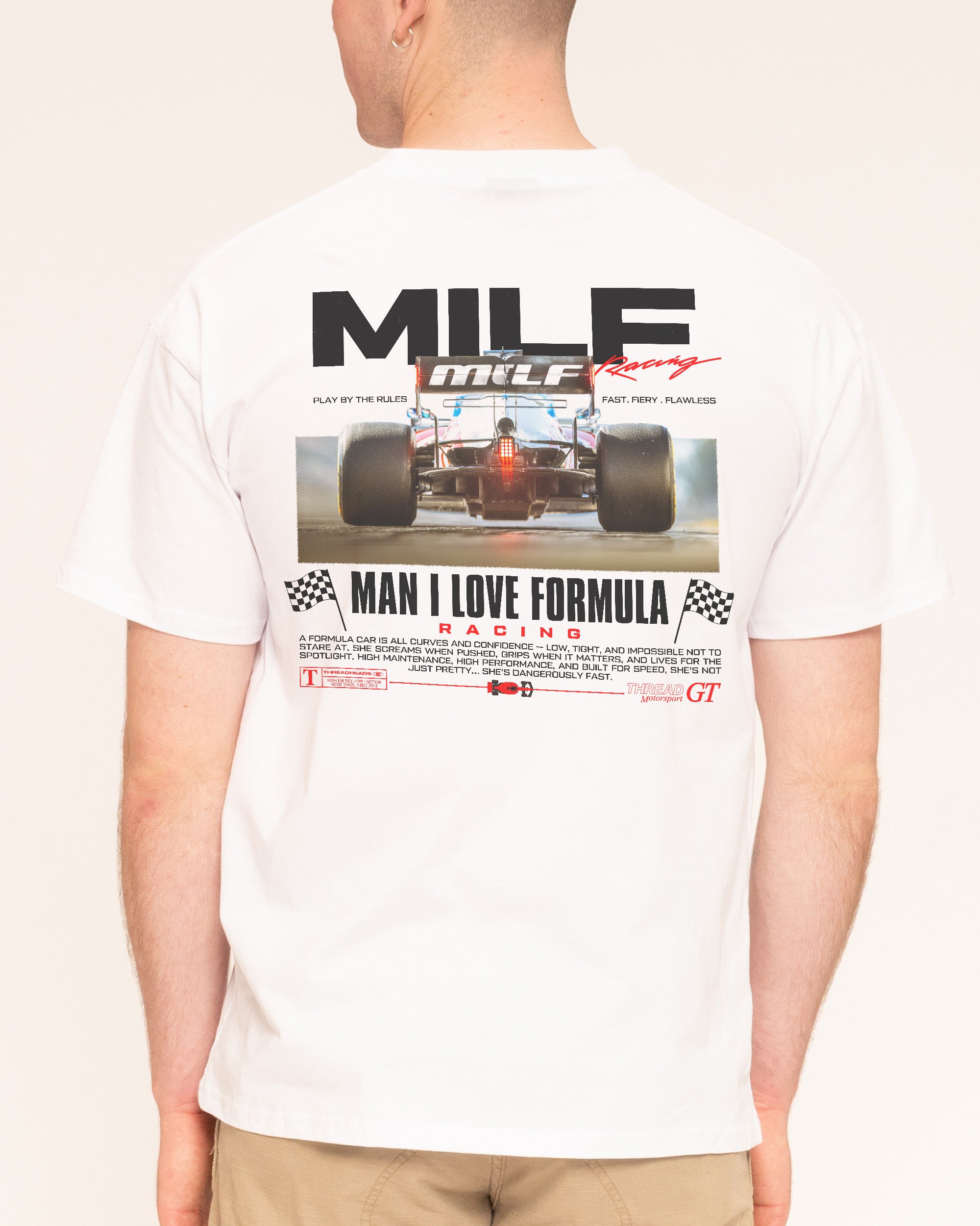 MILF Racing White T-Shirt