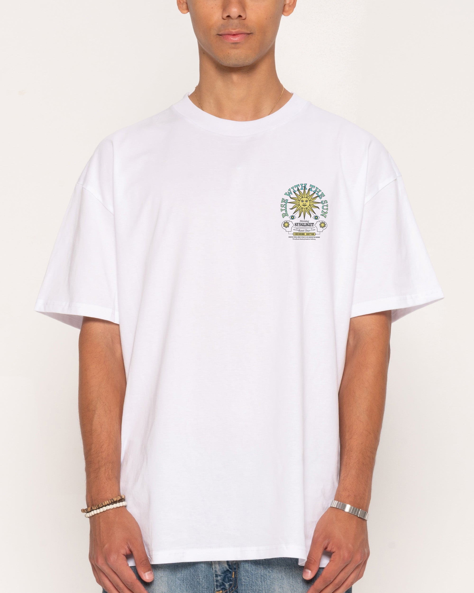 Rise With The Sun White T-Shirt