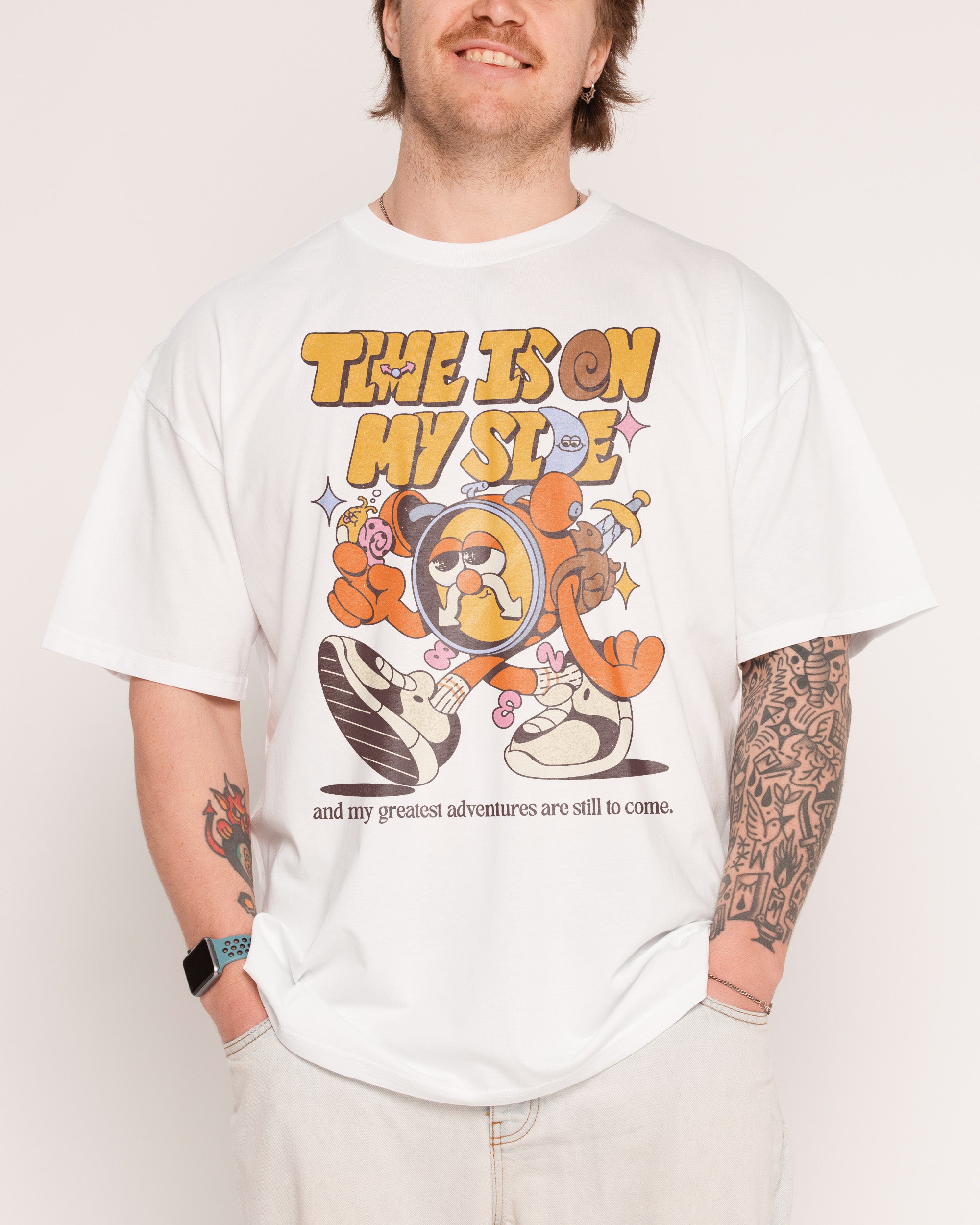 Time is on My Side White T-Shirt