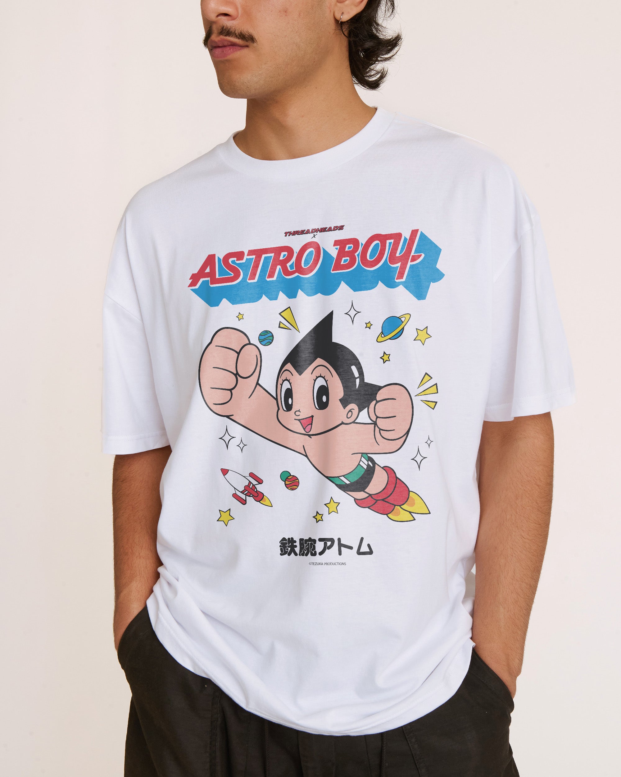 kaiji アストロボーイ astro boy Tシャツ ホワイト Astro Boy Classic T-Shirt | Official Astro Boy Merch Australia
