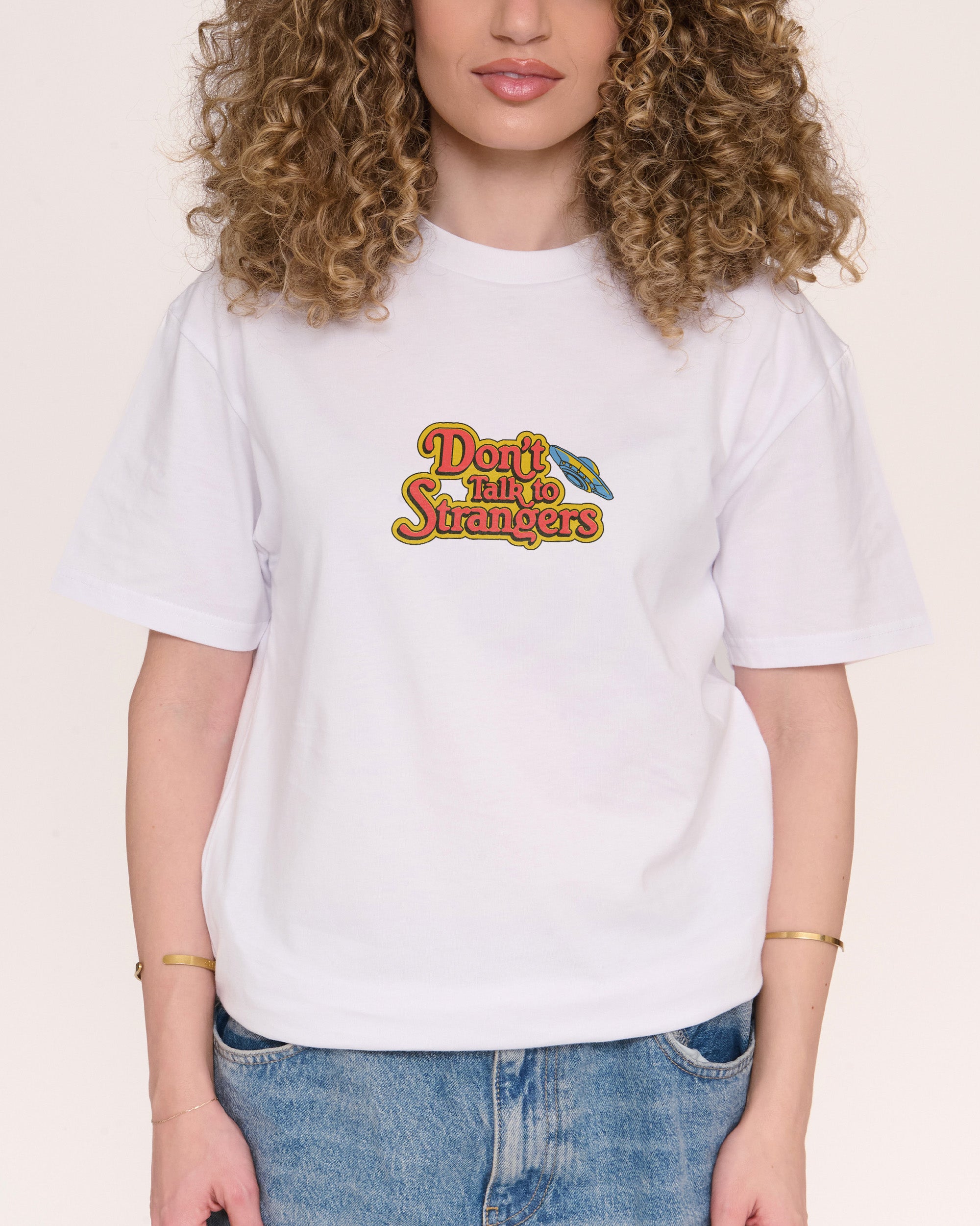 Don't Talk to Strangers Front and Back T-Shirt
