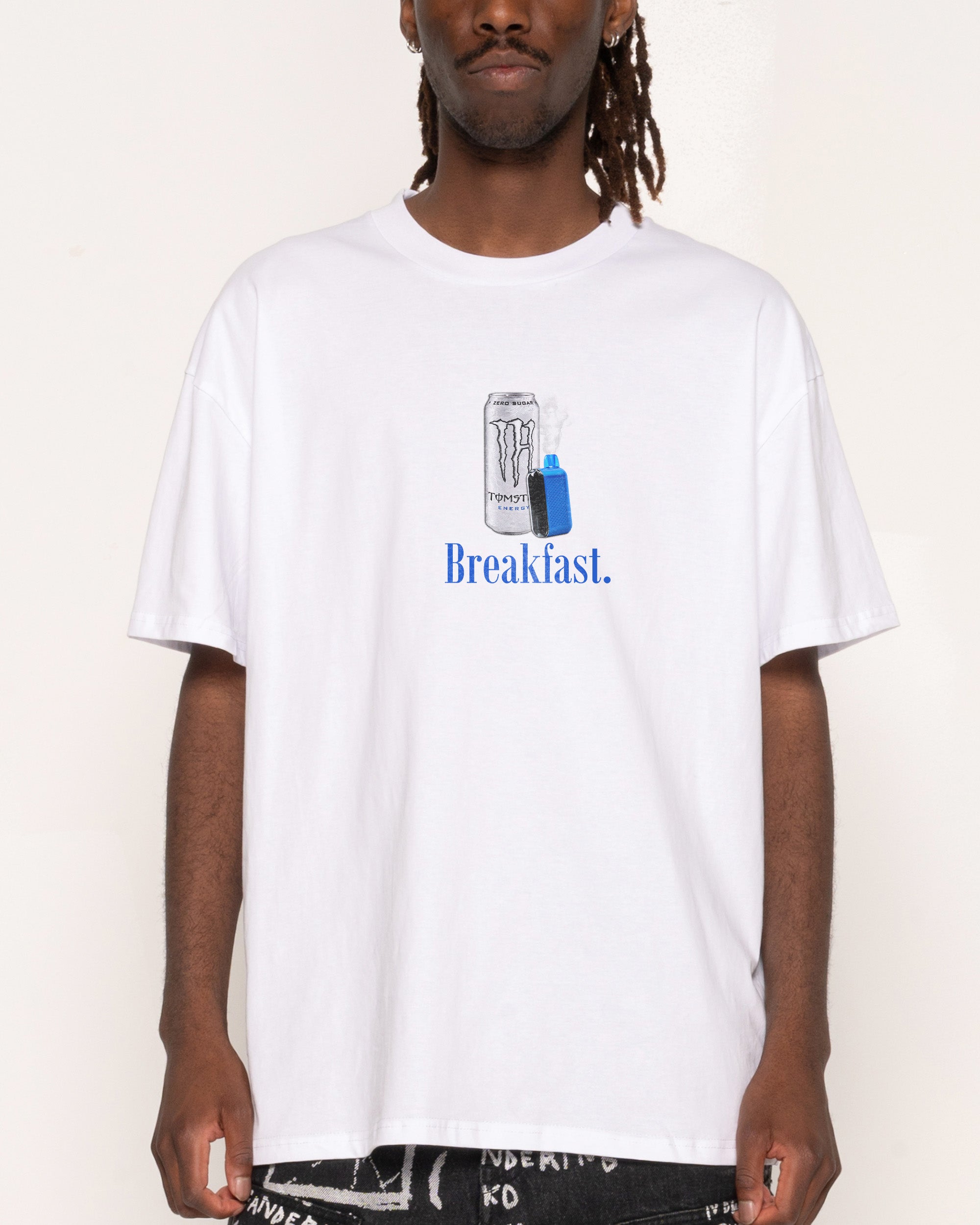Mad Dog Breakfast White T-Shirt