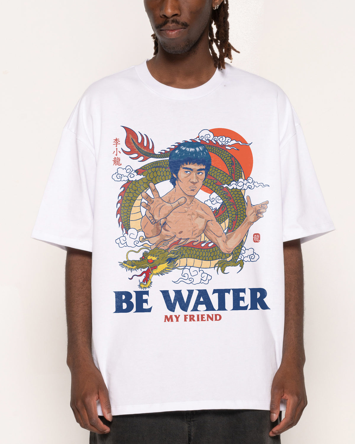 Bruce Lee Be Water Oversized Tee | Official Bruce Lee Merch Australia