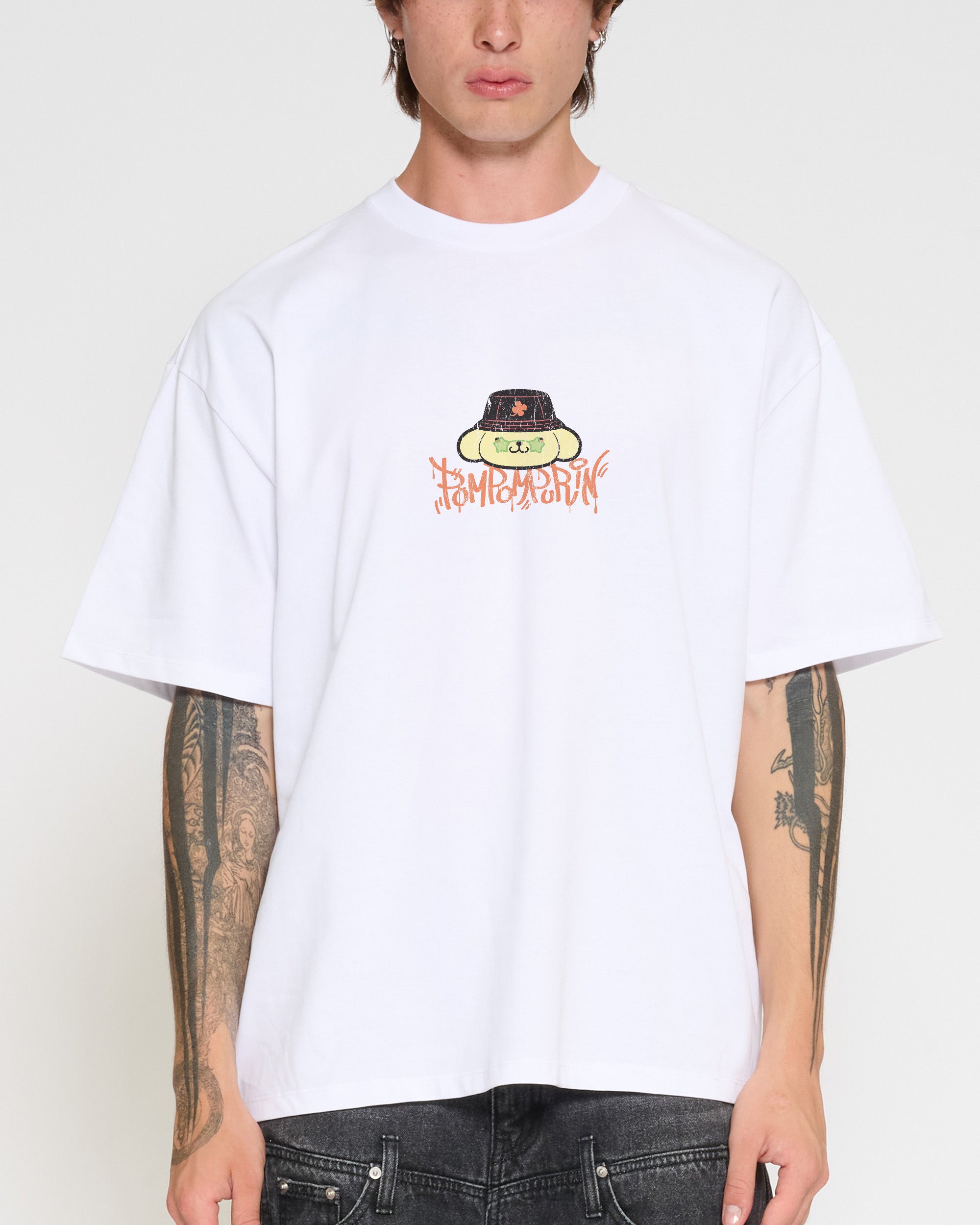 Pompompurin Street Oversized Tee Official Hello Kitty and Friends collab Threadheads