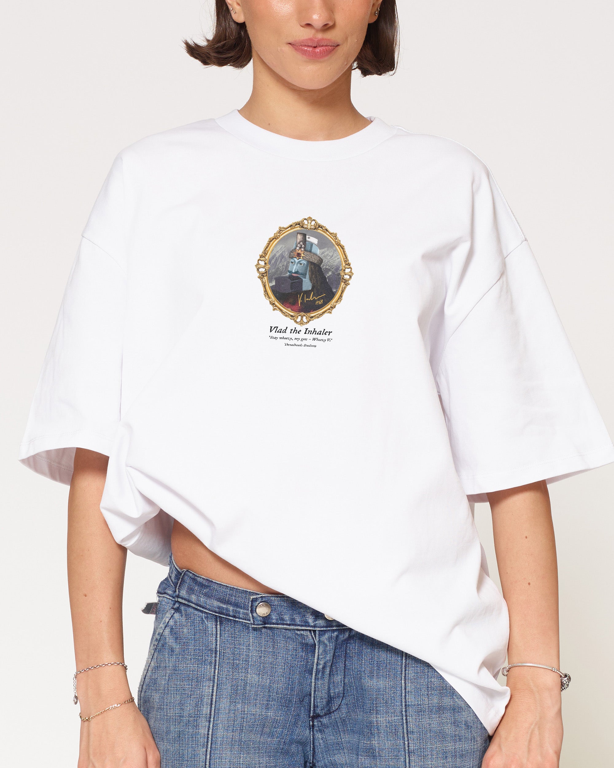Vlad the Inhaler White Oversized Tee