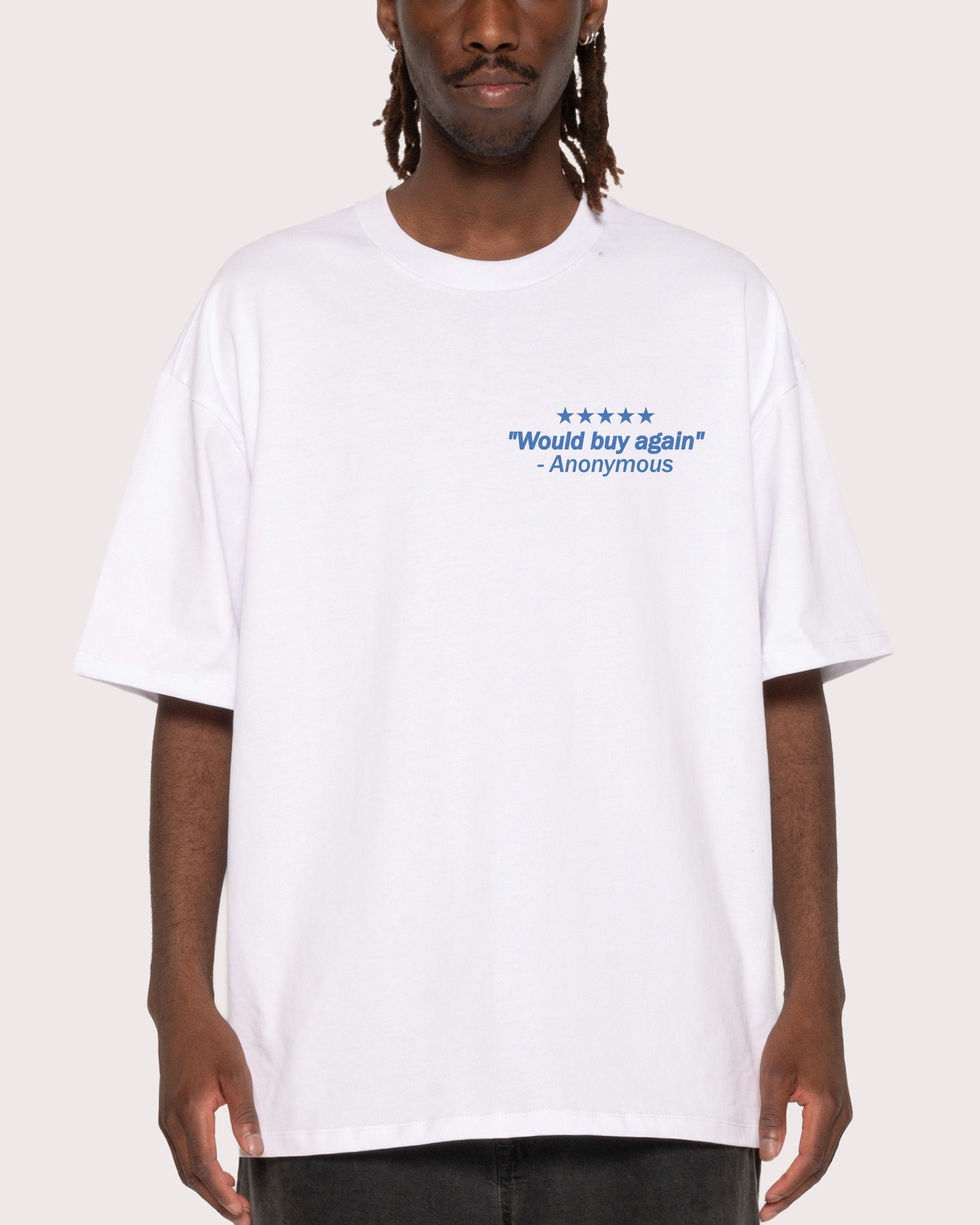 1-800-Cocaine White Oversized Tee