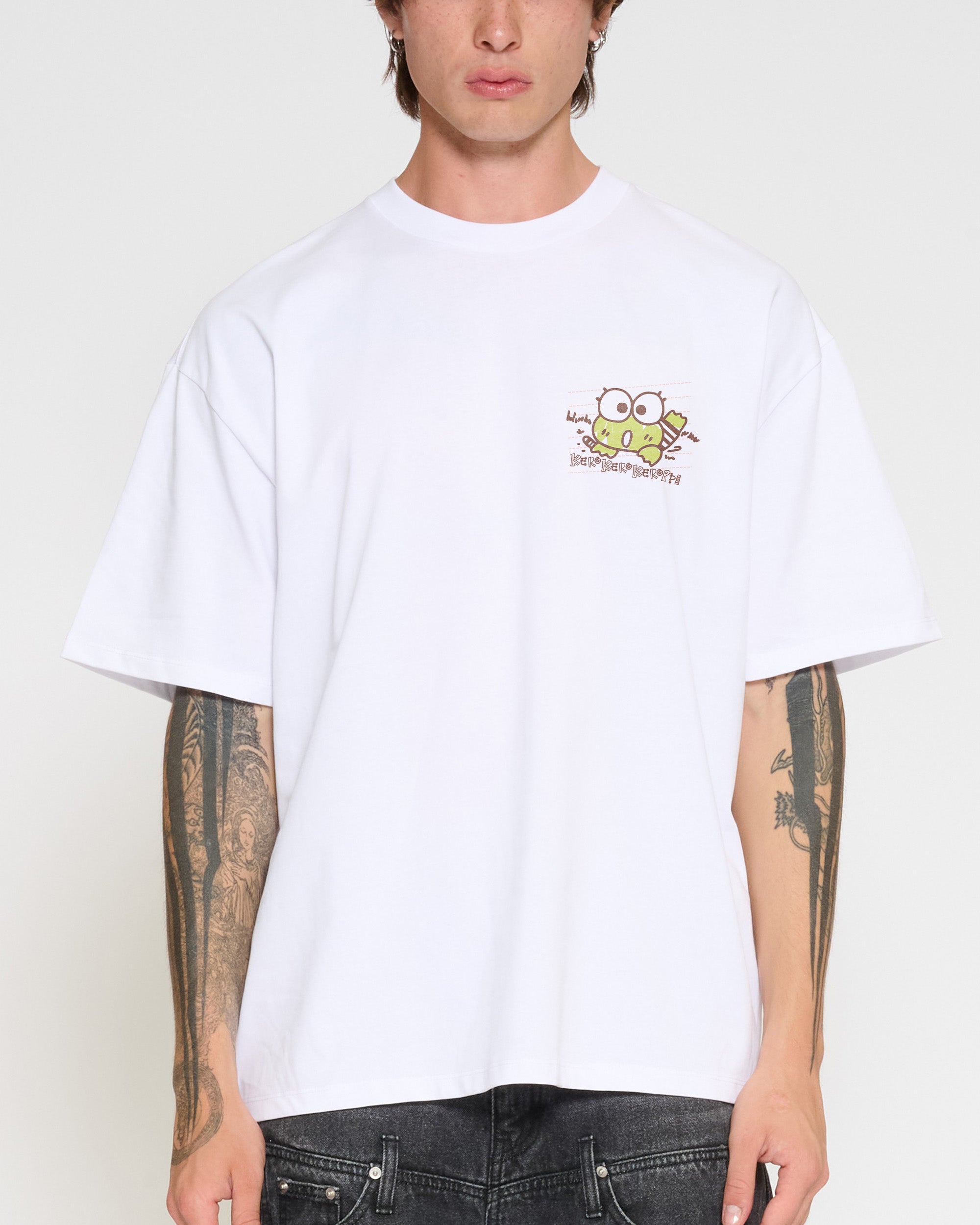 Keroppi Scribble Oversized Tee | Sanrio | Threadheads Australia