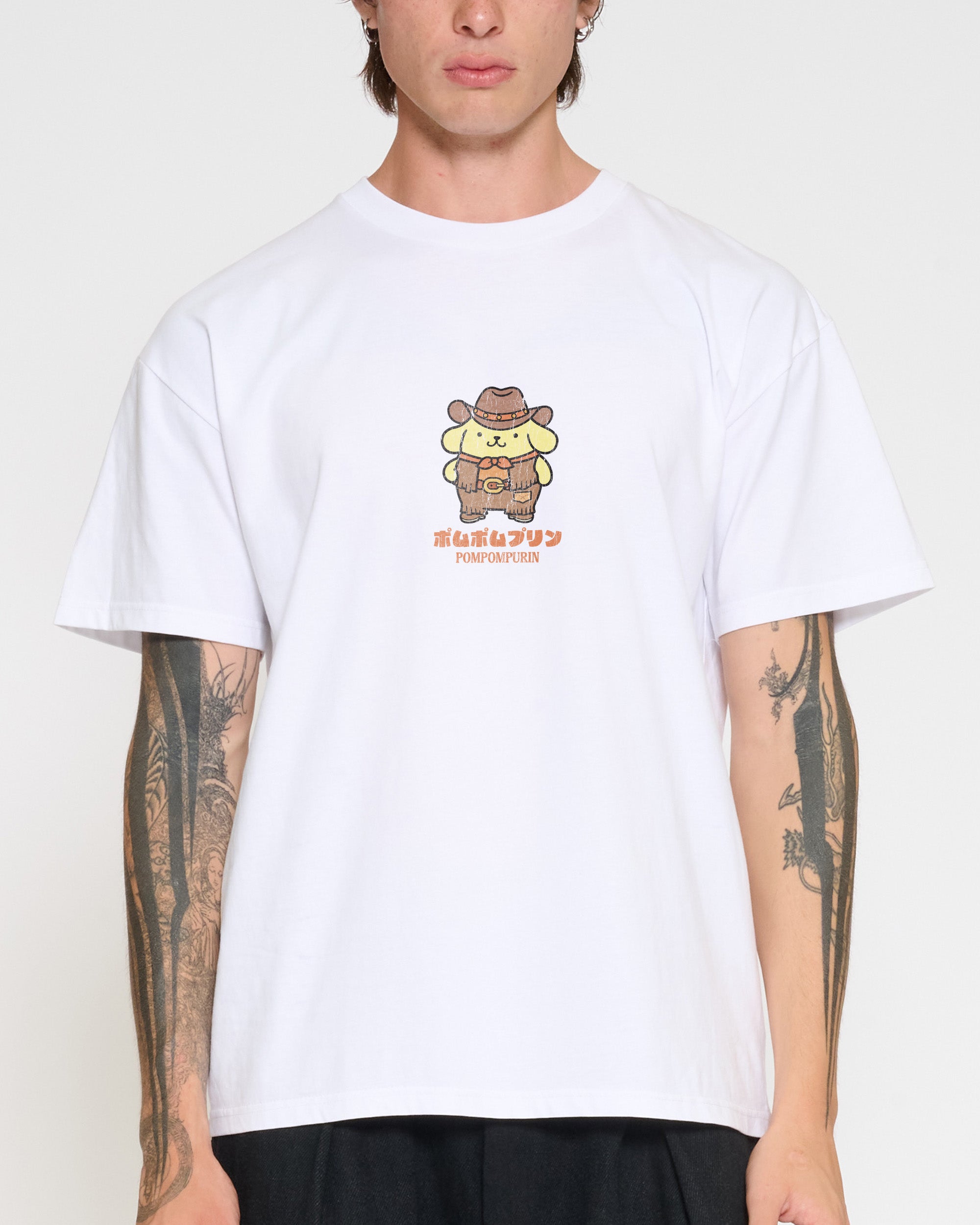 Pompompurin Yeehaw T-Shirt Official Hello Kitty and Friends collab Threadheads