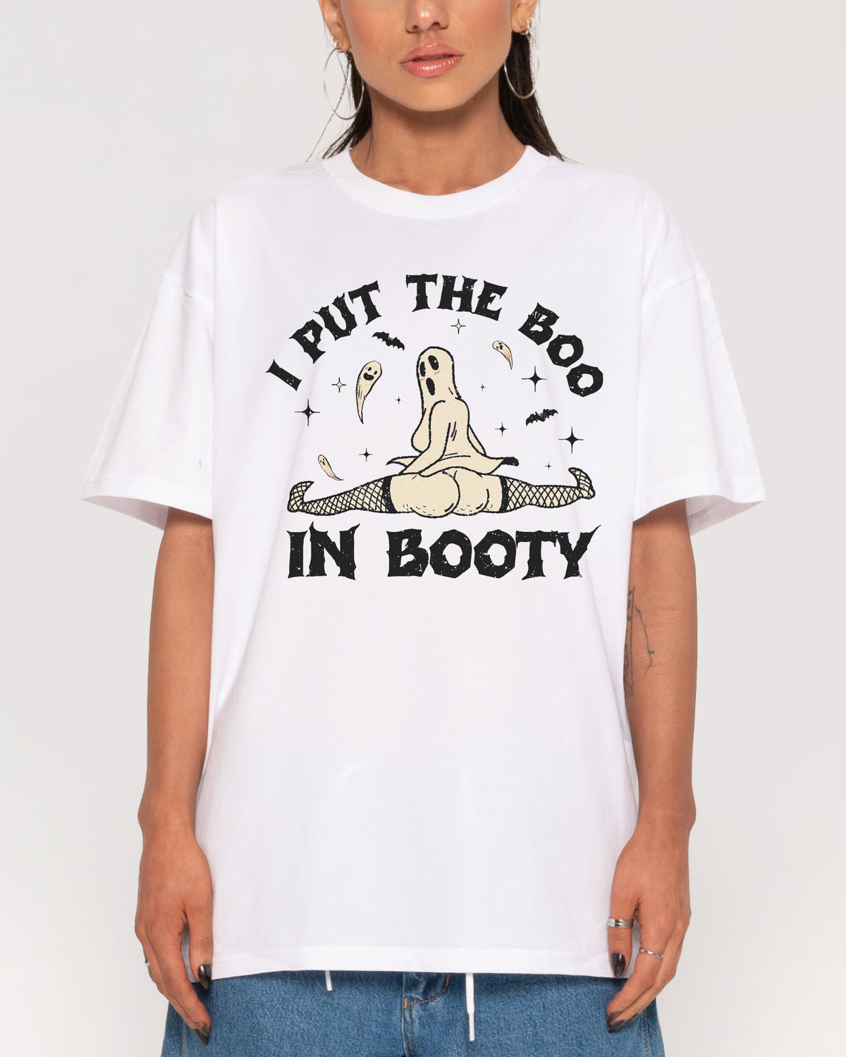 Boo in Booty White T-Shirt