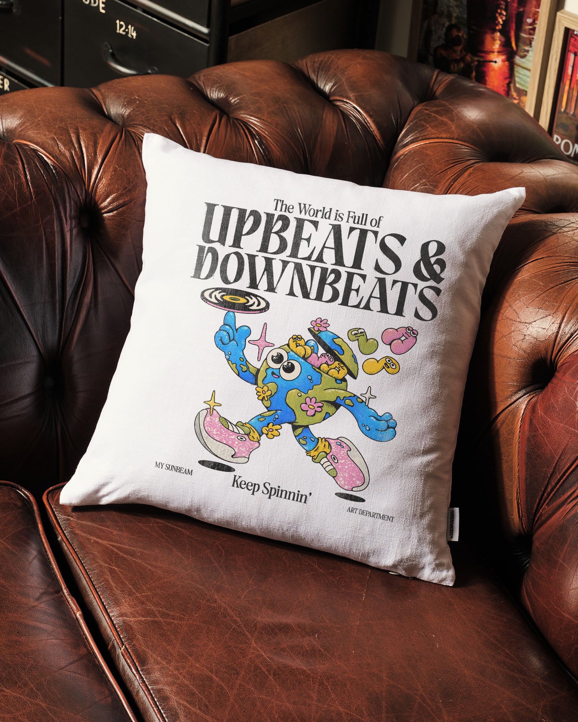 Upbeats & Downbeats Cushion Australia Online White