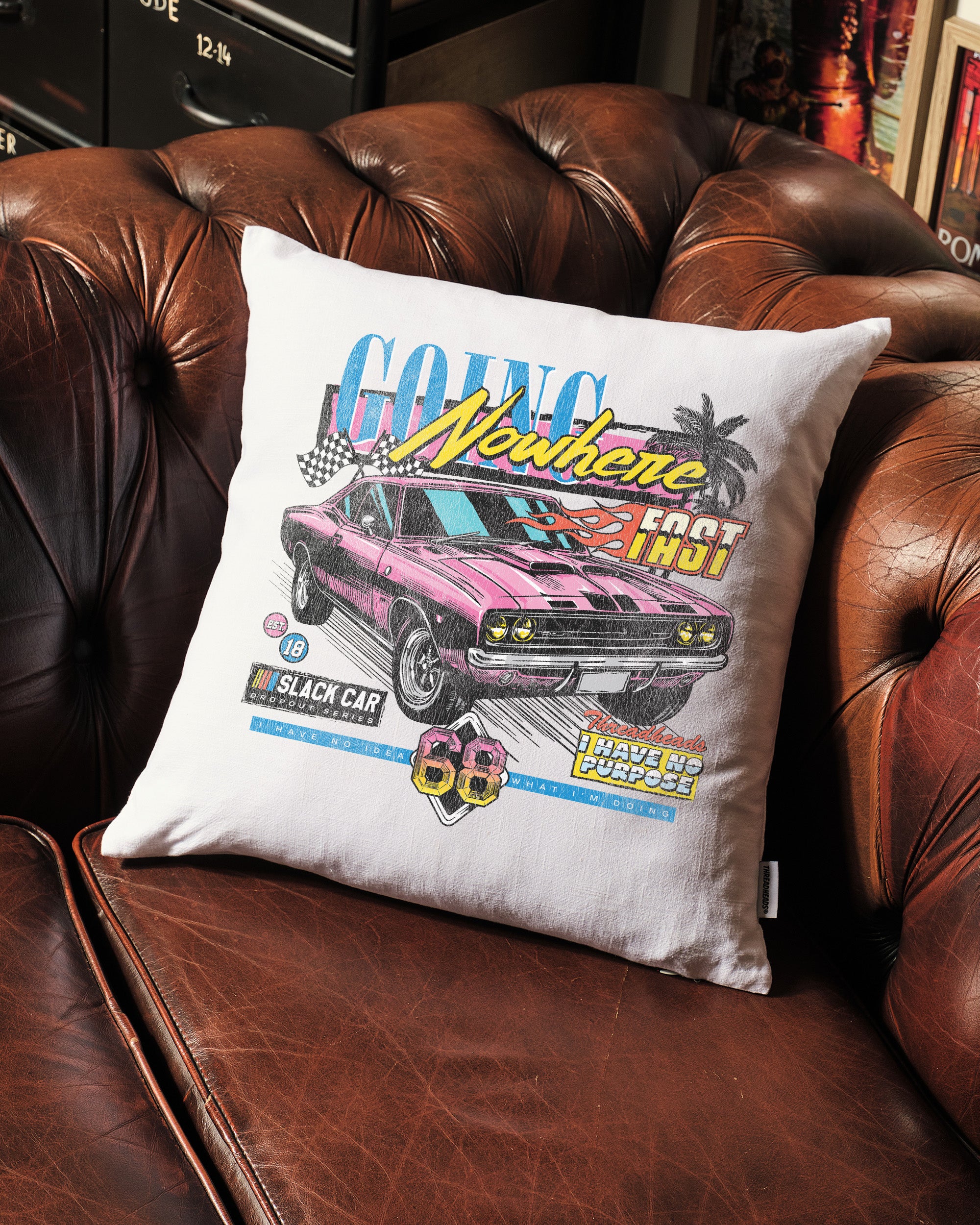 Going Nowhere Cushion Australia Online White