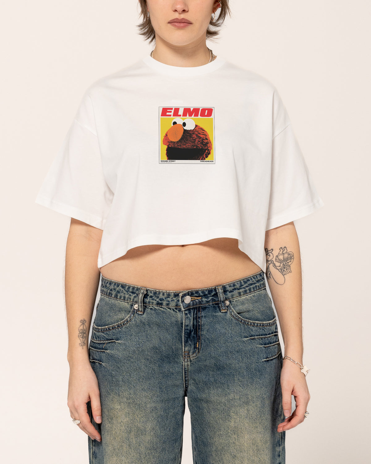 Elmo's Greatest Hits Crop Tee