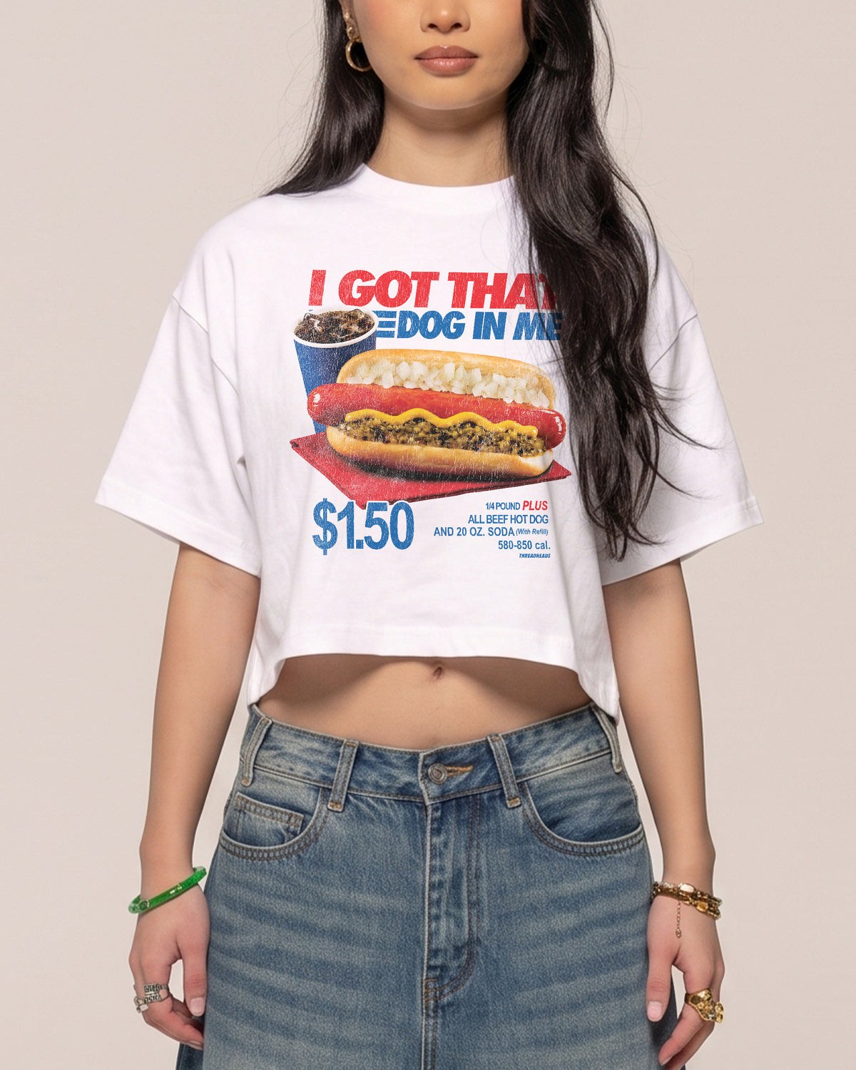 I Got That Dog In Me Crop Tee