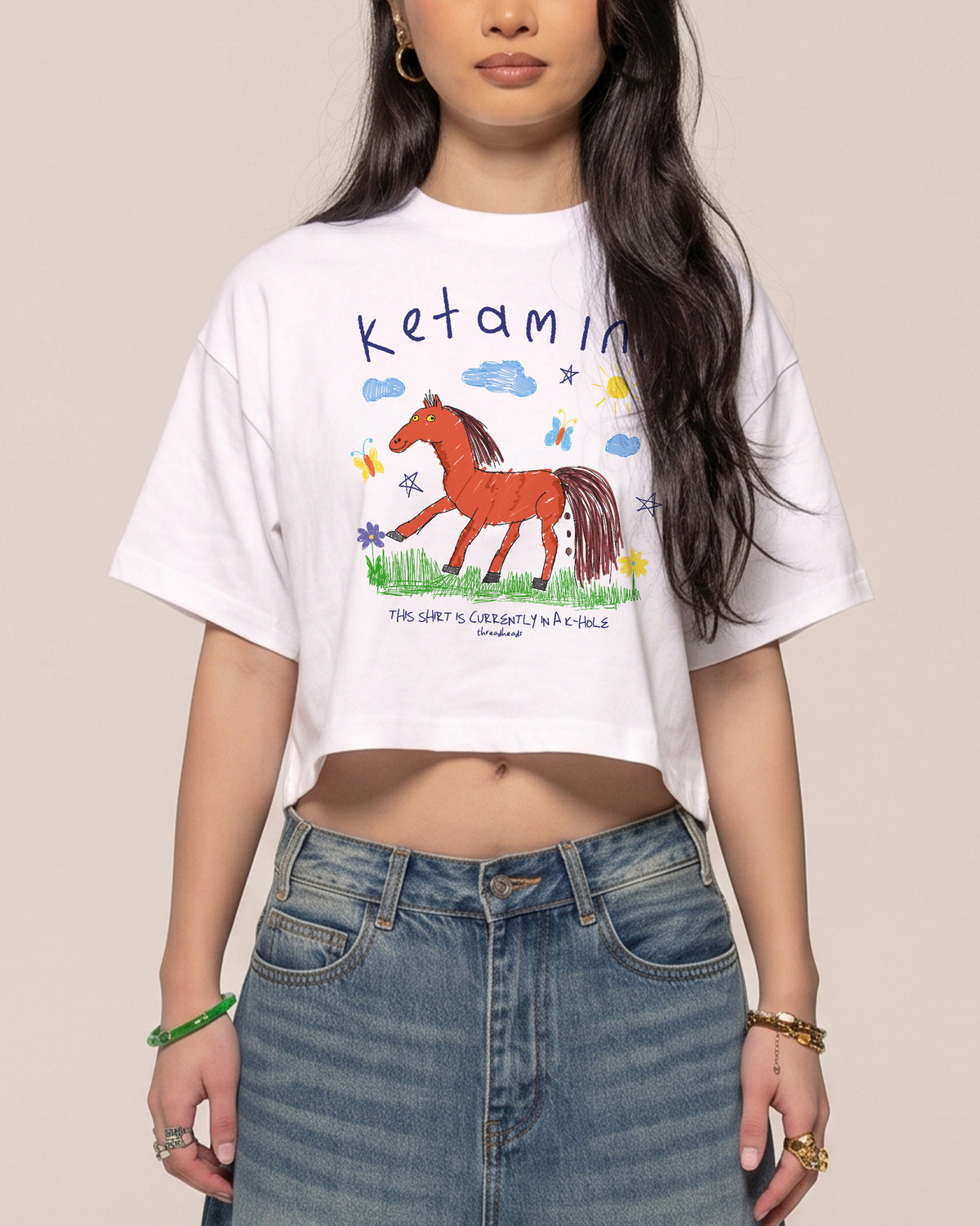 Ketamine Crop Tee