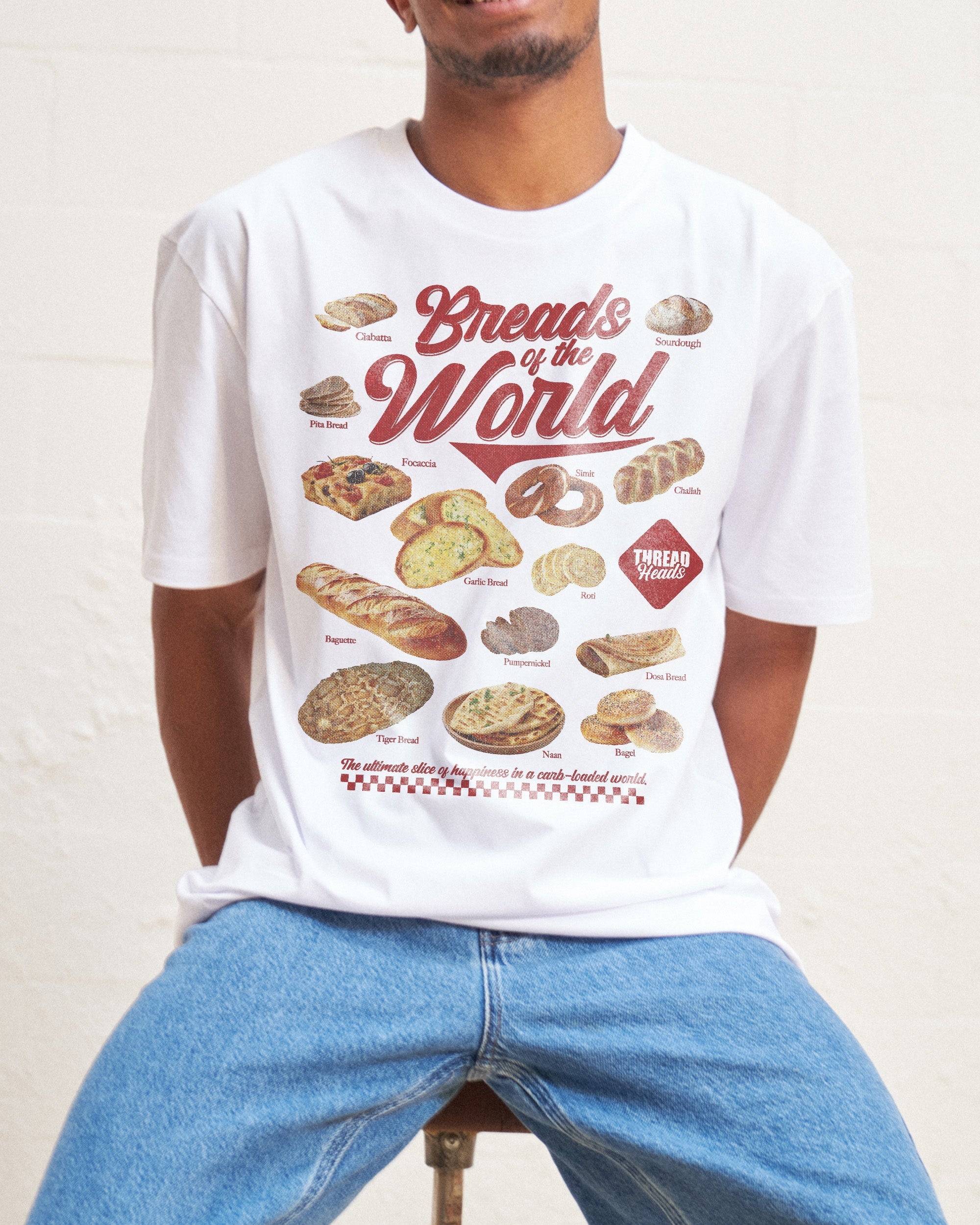 Breads of the World T-Shirt Australia Online White