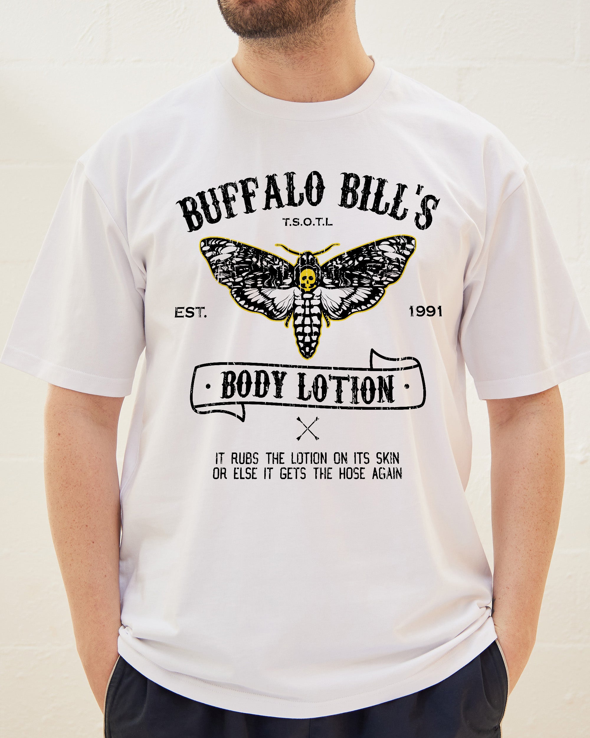 Buffalo Bill's Rubbing Lotion T-Shirt, Movie Graphic T-Shirt Australia