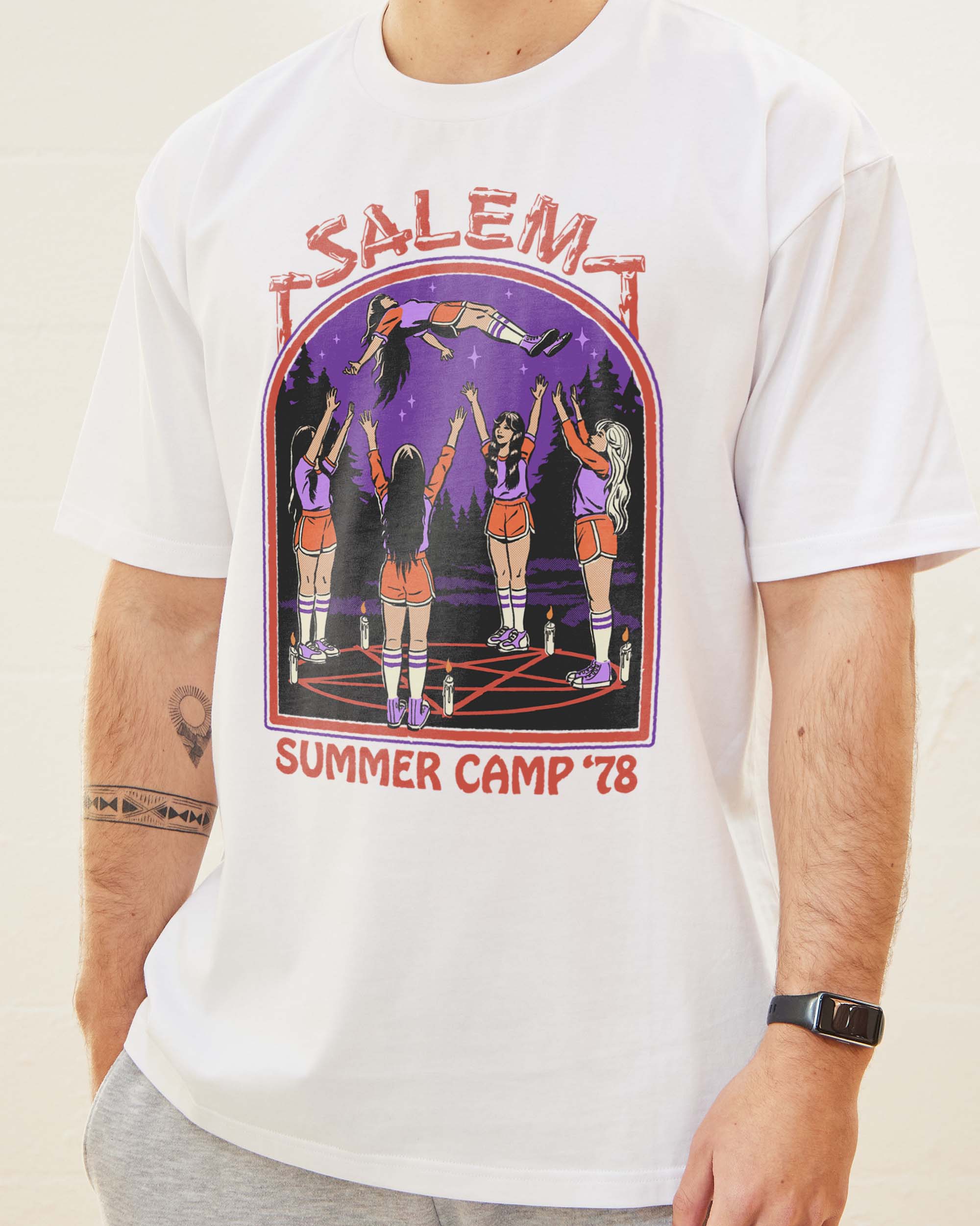 Salem Summer Camp T-Shirt Australia Online White