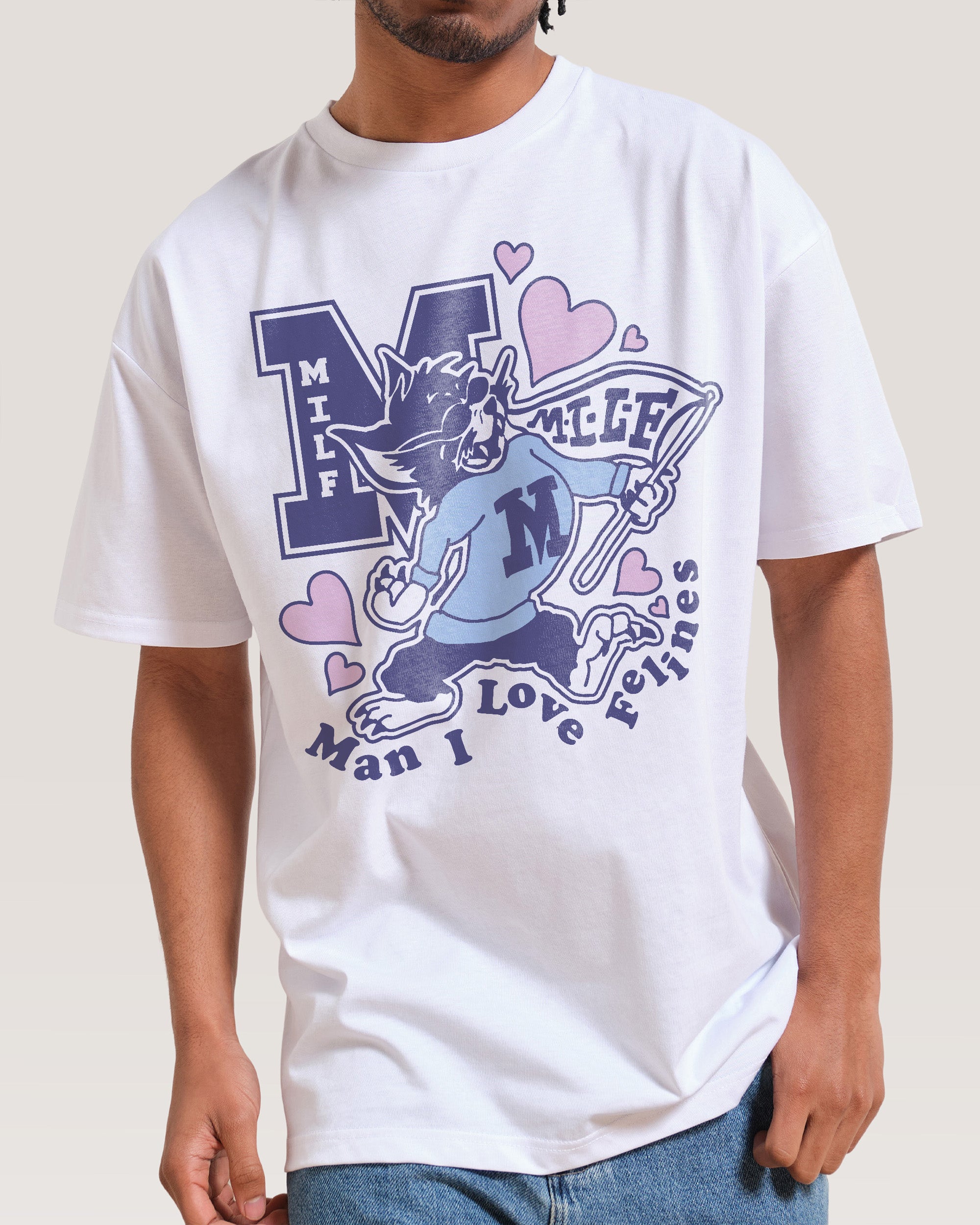Milf Mascot White T-Shirt