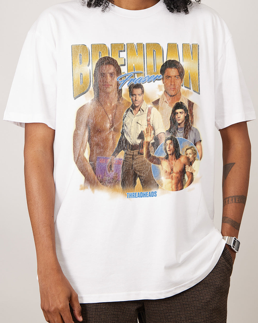 Brendan Fraser T-Shirt Australia Online White