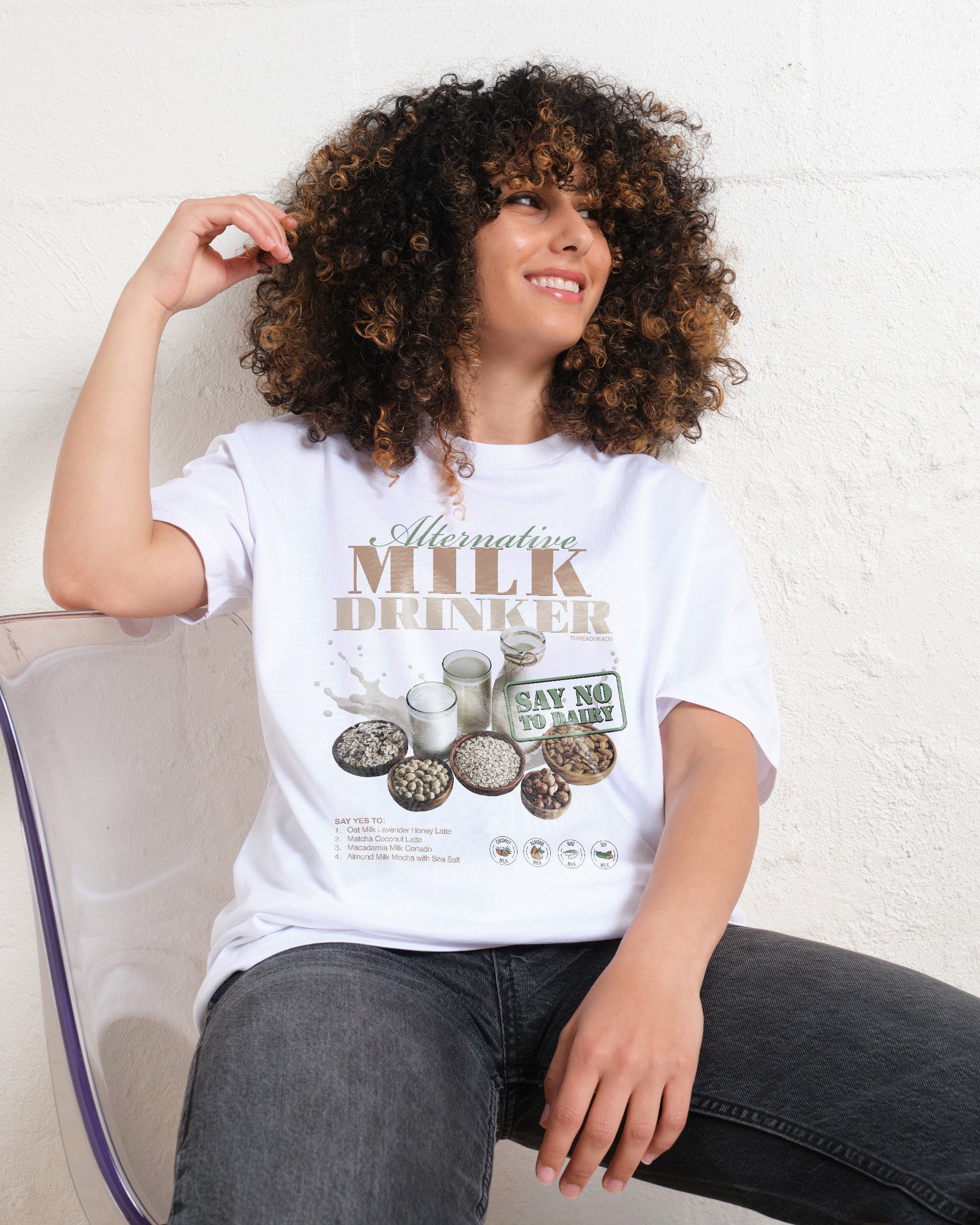 Alternative Milk Drinker T-Shirt #gender_men's