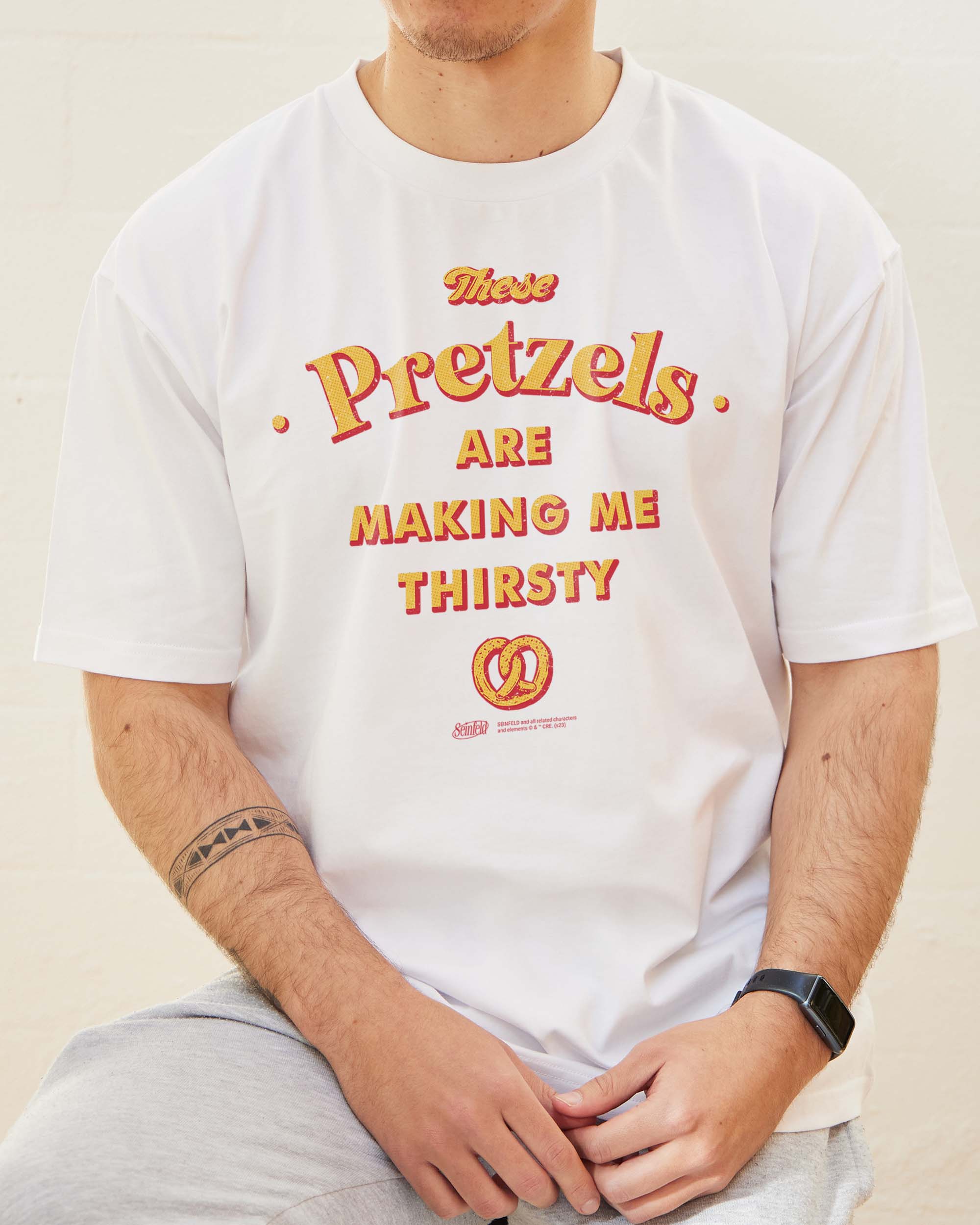 These Pretzels Are Making Me Thirsty T-Shirt Australia Online White