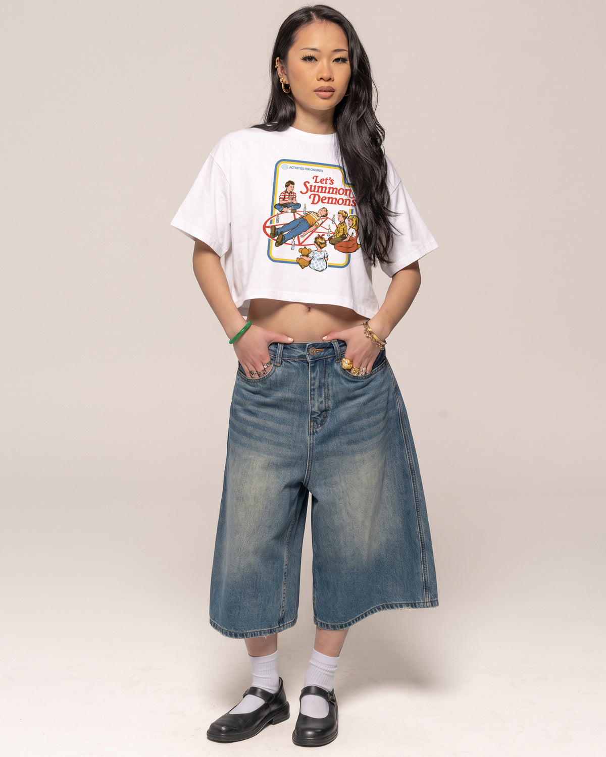 Let's Summon Demons Crop Tee
