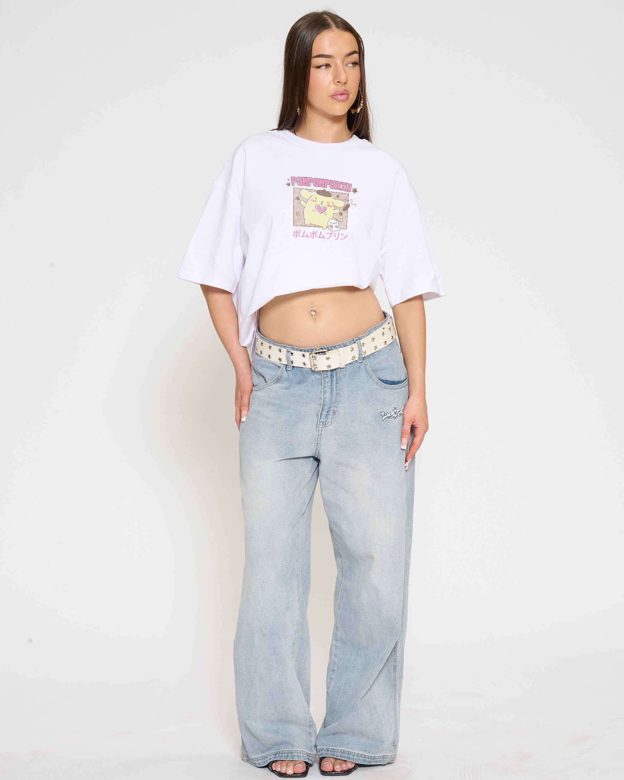 Pompompurin Kawaii Oversized Tee Official Hello Kitty and Friends collab Threadheads