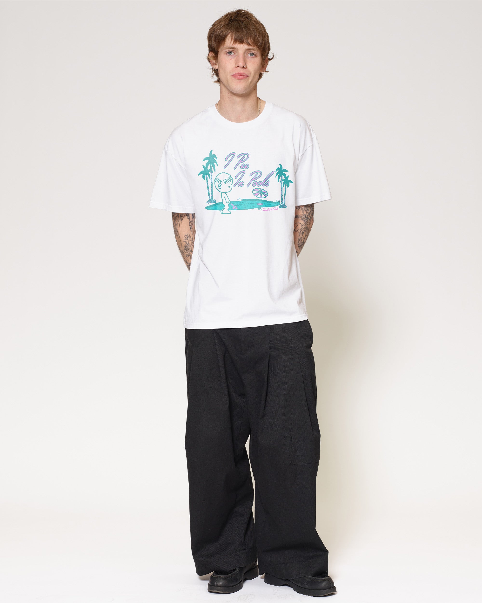 I Pee In Pools White T-Shirt