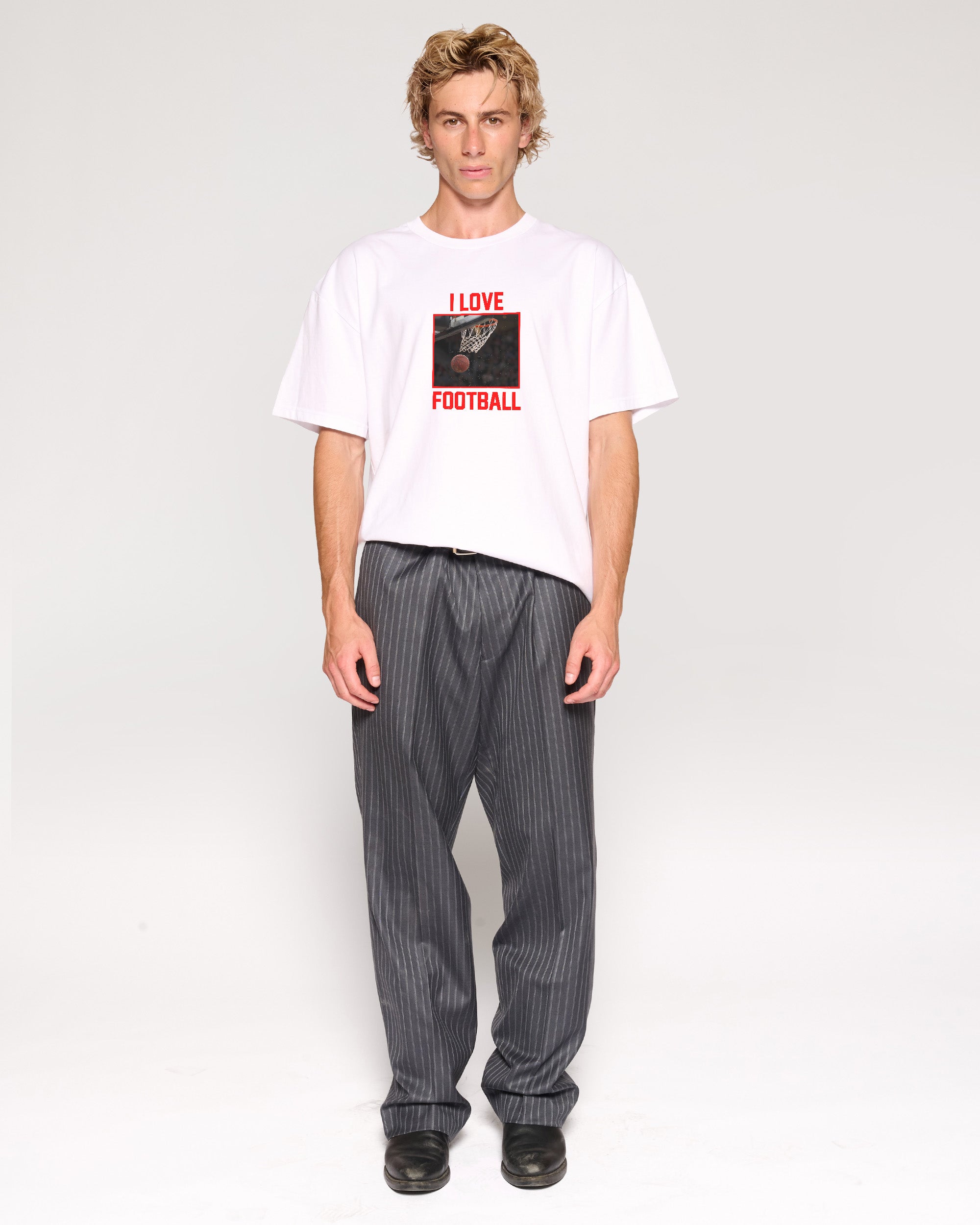 I Love Football White T-Shirt