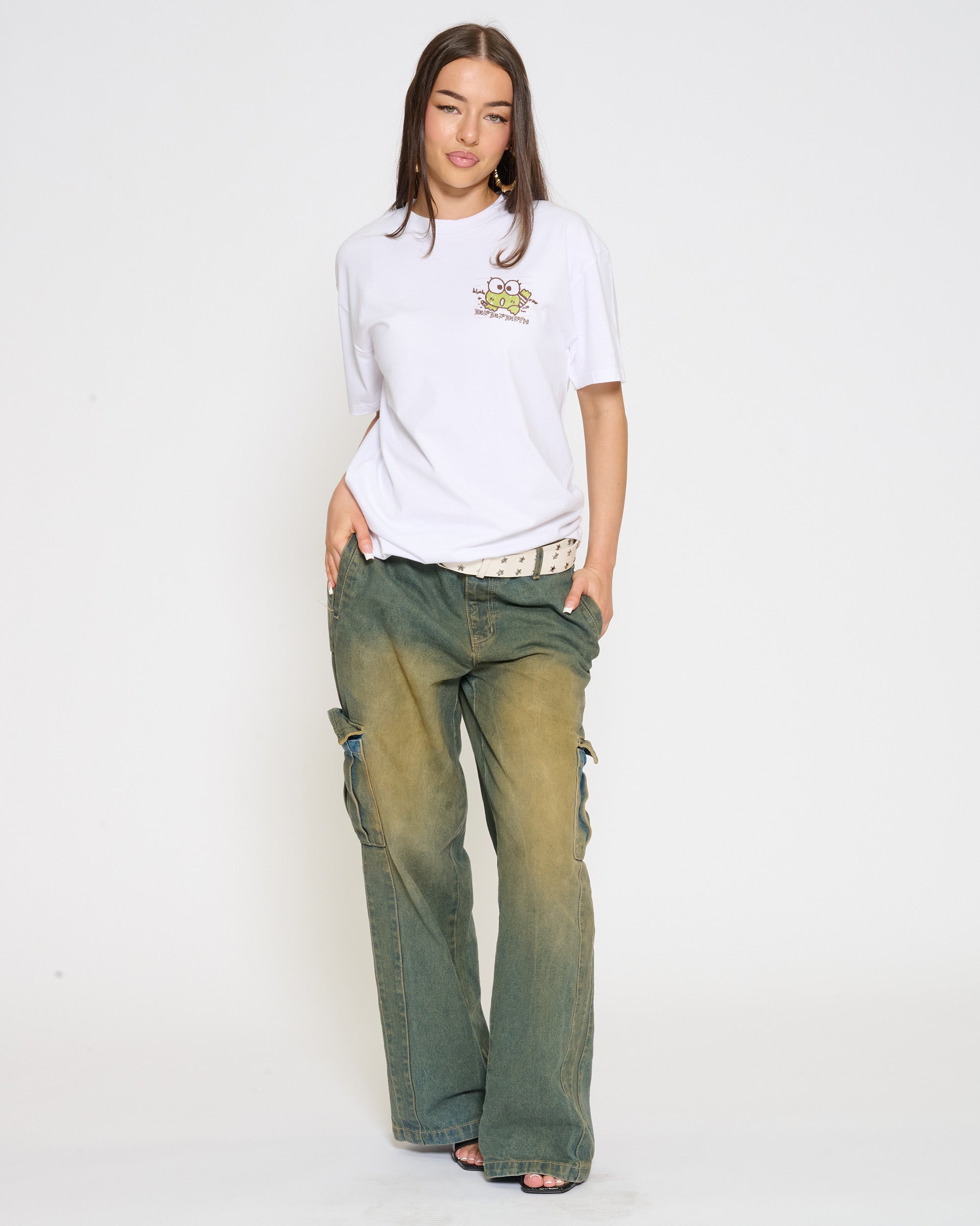 Keroppi Scribble T-Shirt Official Hello Kitty and Friends collab Threadheads