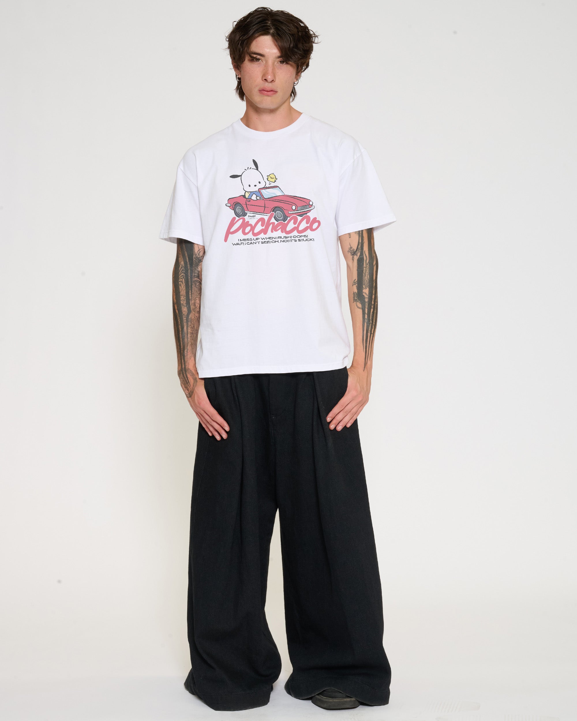 Pochacco Peak Hour T-Shirt Official Hello Kitty and Friends collab Threadheads