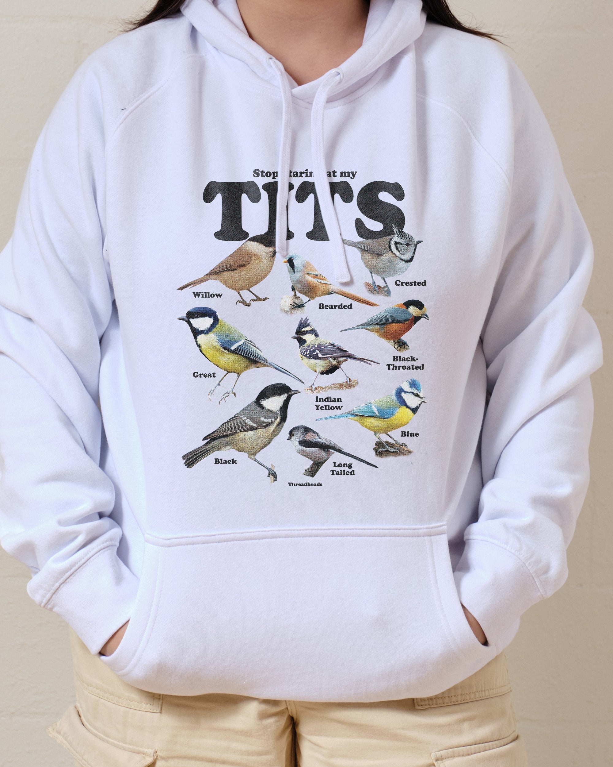 Stop Staring At My Tits Hoodie Australia Online White