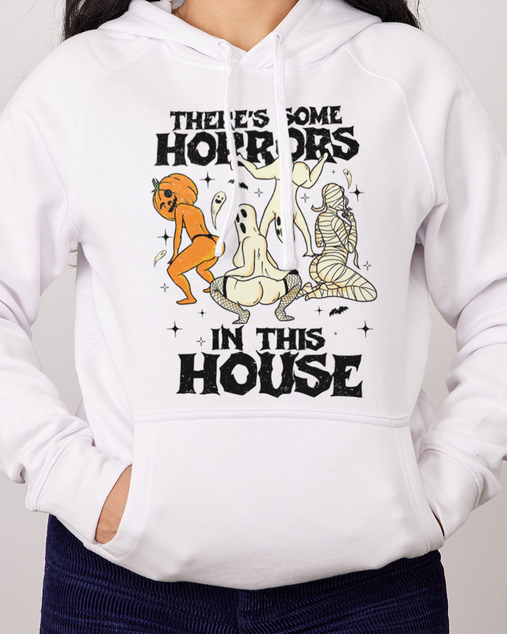 There's Some Horrors In This House Hoodie Australia Online White