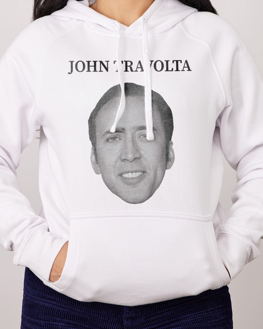 John Travolta Hoodie Australia Online White